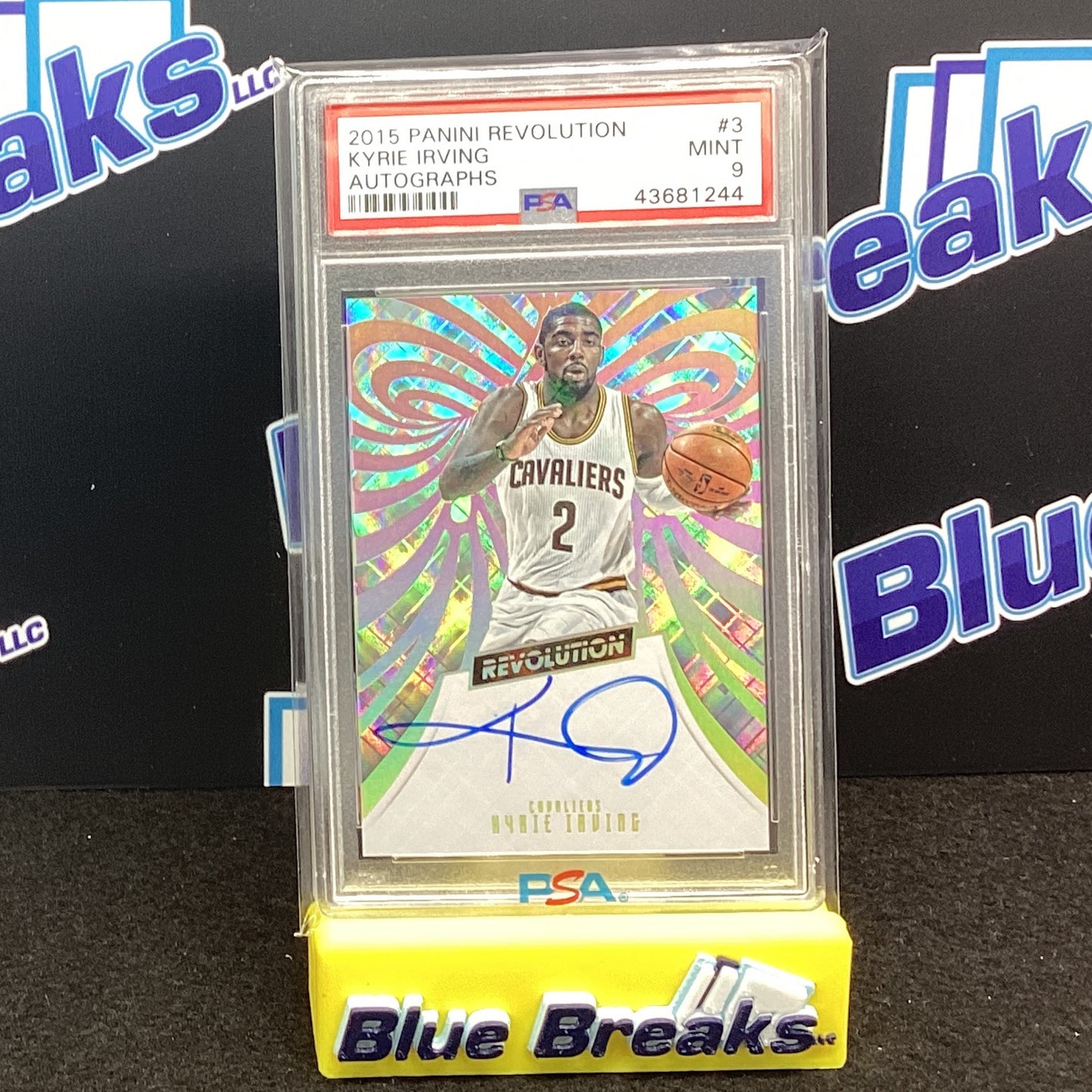 2015 Panini Revolution - Kyrie Irving Autographs #3 - PSA 9