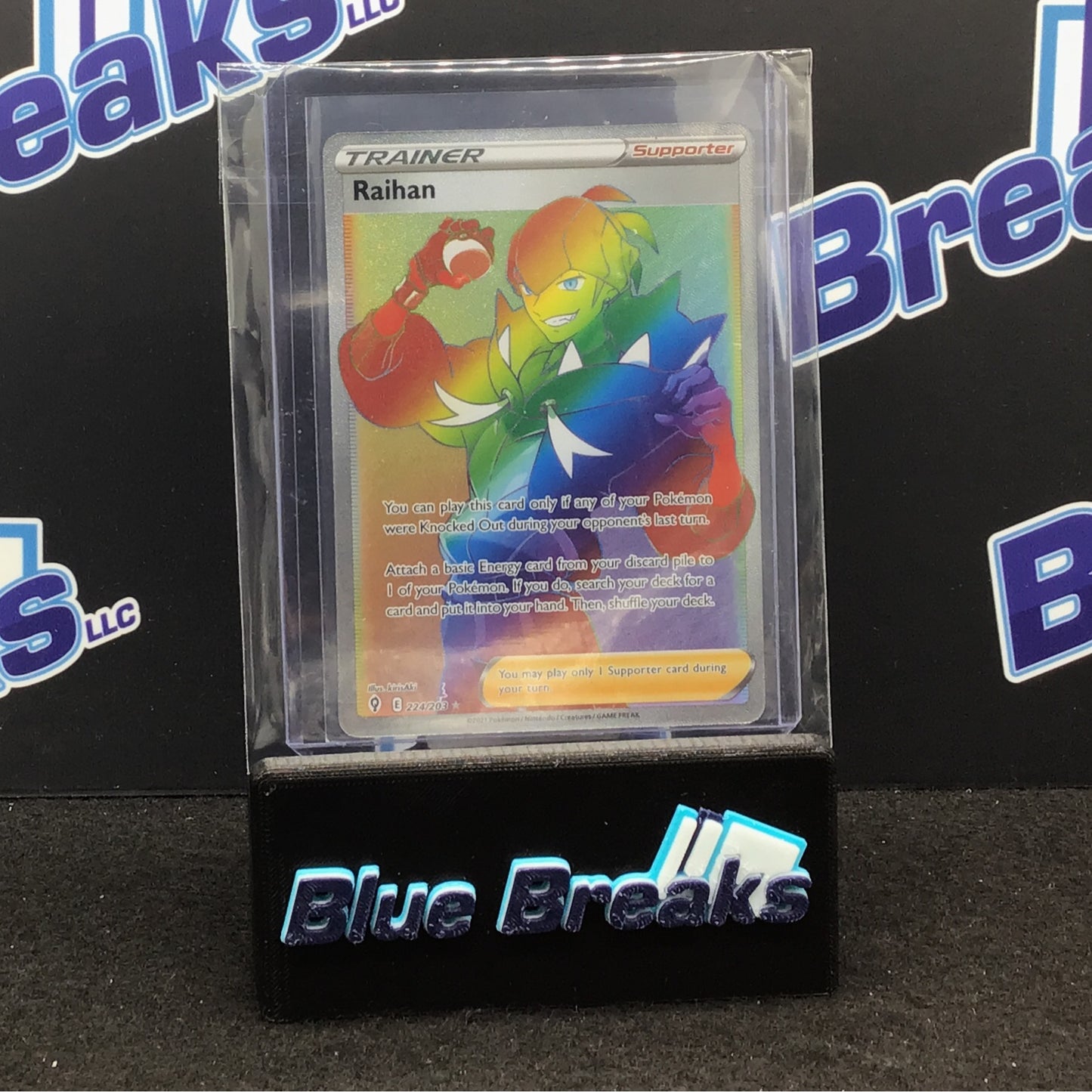 Pokémon Vivid Voltage Raihan - Trainer Full Art Rainbow Secret Rare