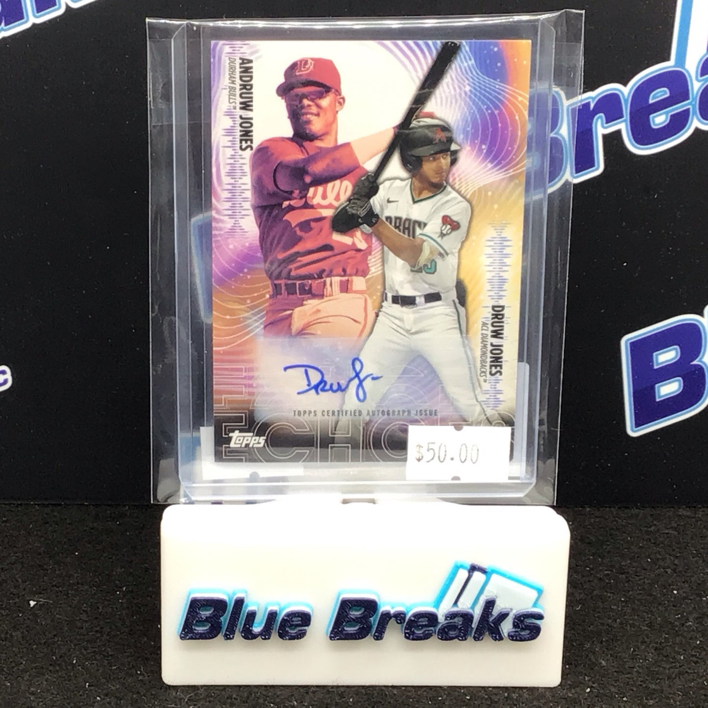 2023 Pro Debut Echoes Andrew Jones Druw Jones auto 05/50 #PDE-1 Diamondbacks