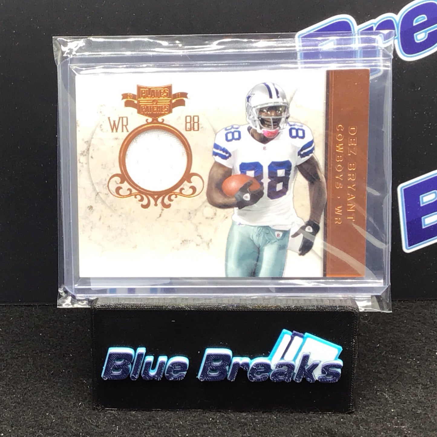 2011 Panini Plates & Patches Dez Bryant Game Worn 34/199 #88 Cowboys