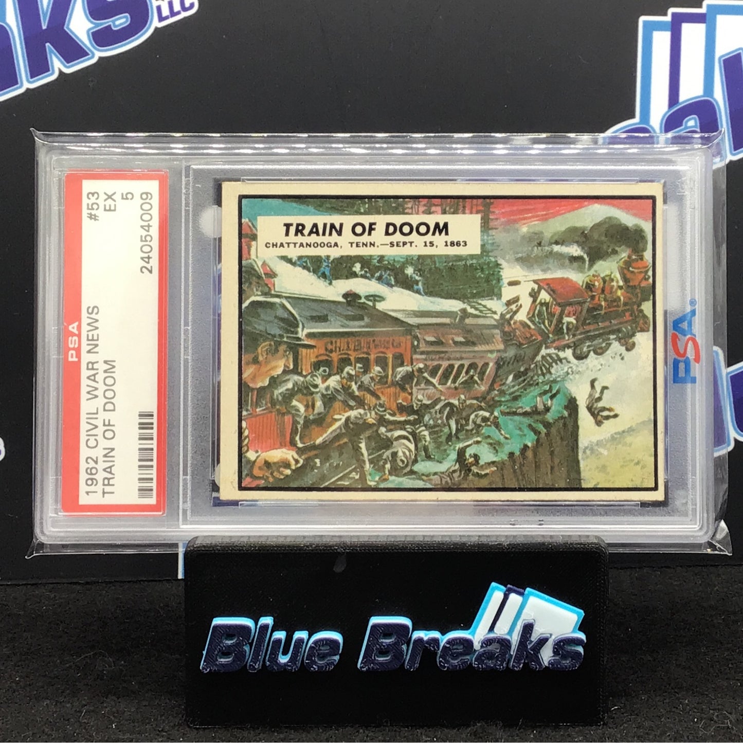 1962 Civil War News - Train of Doom - #53 - PSA 5