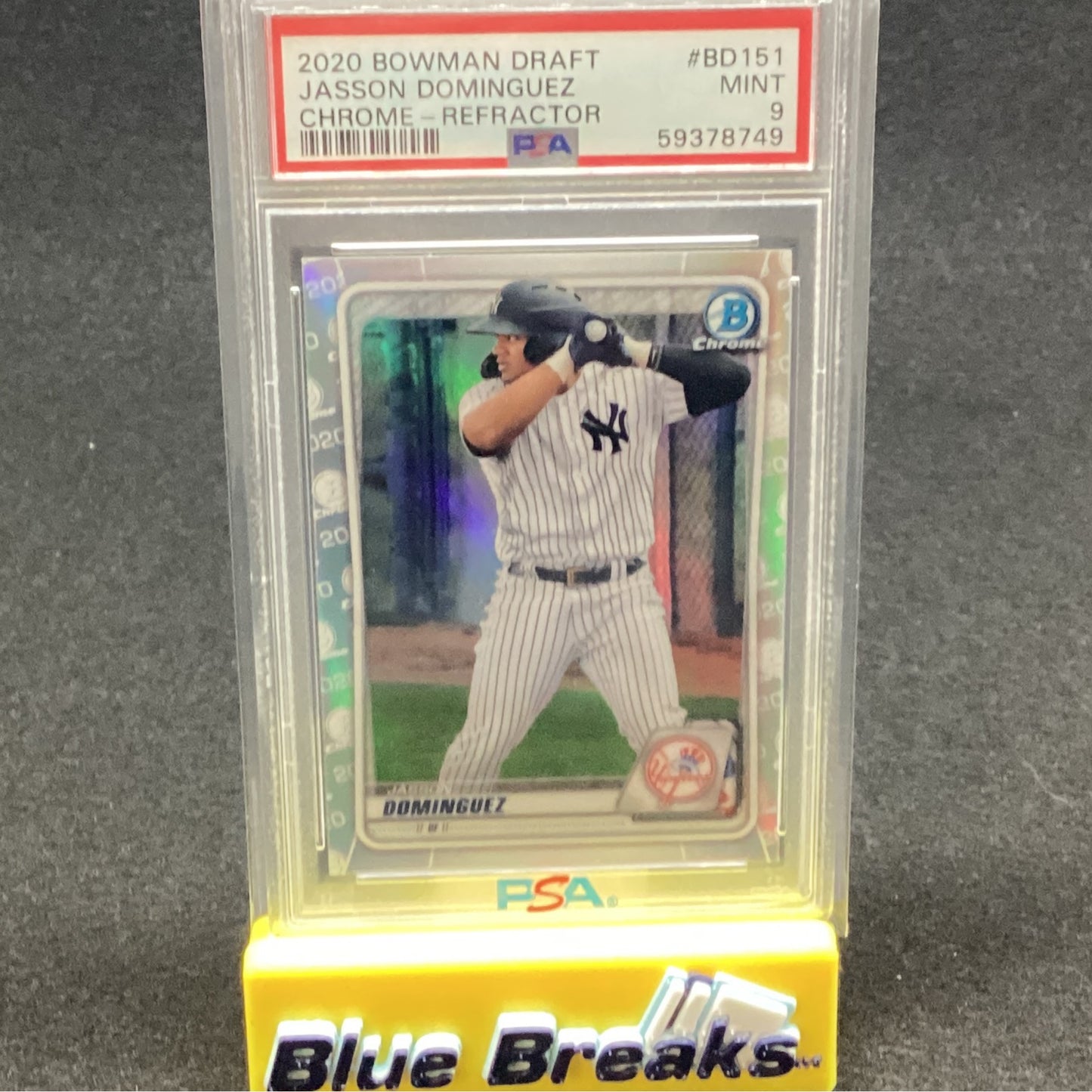 2020 Bowman Draft - Jasson Dominguez Refractor #BD151 PSA 9