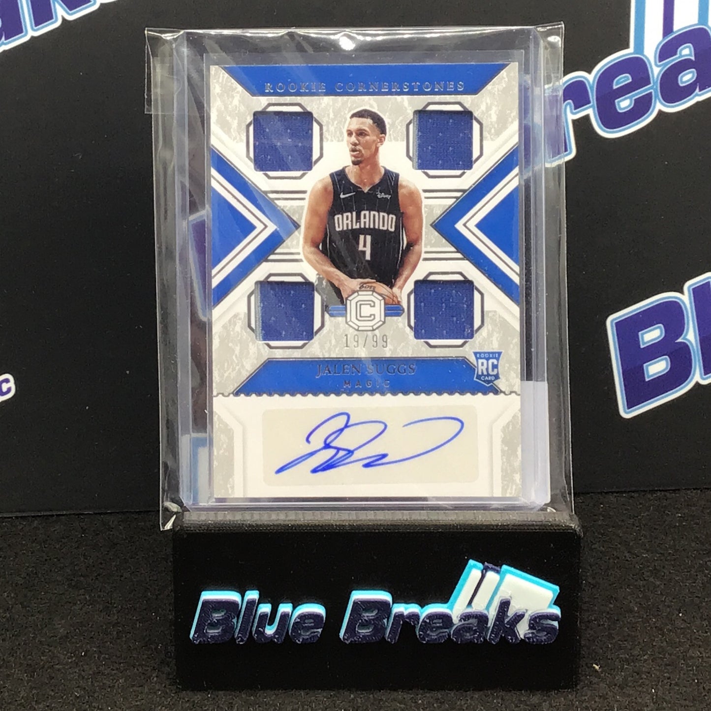 2021-22 Panini Chronicles Cornerstones Rookie Jalen Suggs auto 19/99 RC #RCO-JSU Magic