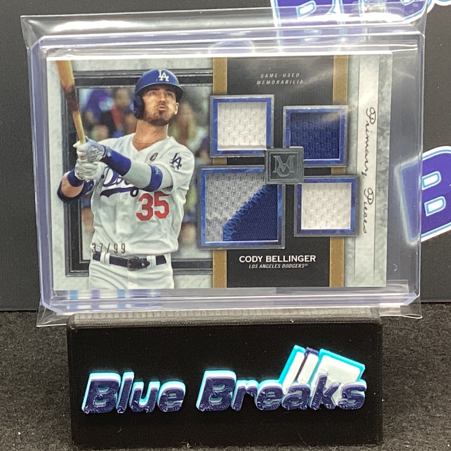 2020 Museum Collection Cody Bellinger quad relic 37/99 #SPQR-CBE Dodgers