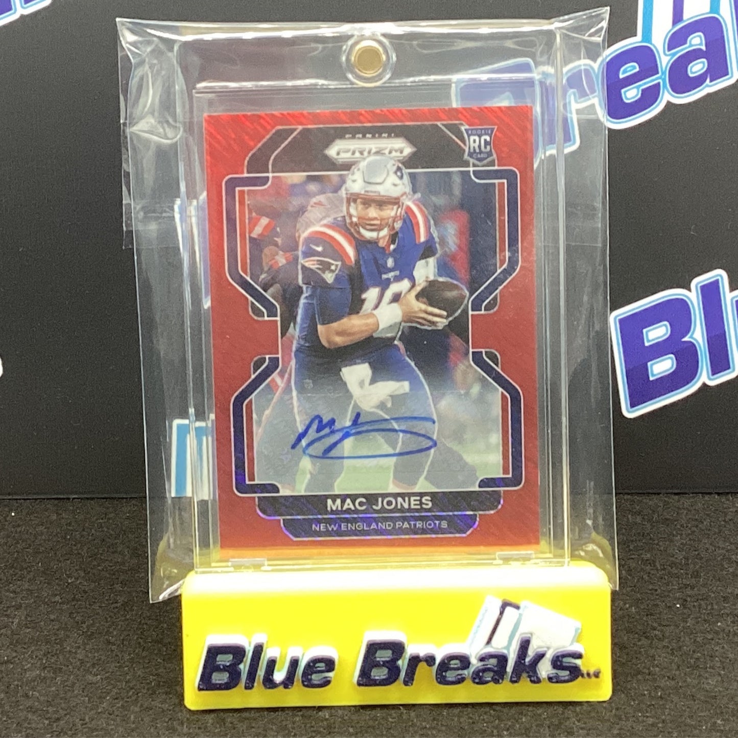 2021 Panini Prizm MAC JONES Red Shimmer AUTO 18/35 FOTL