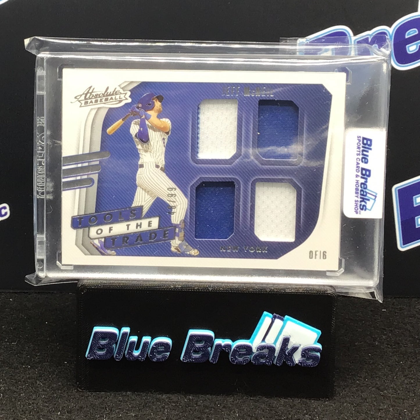 2021 Panini - Absolute - Jeff McNeil - Tools of the Trade - Quad Relic - New York Mets - 48/99