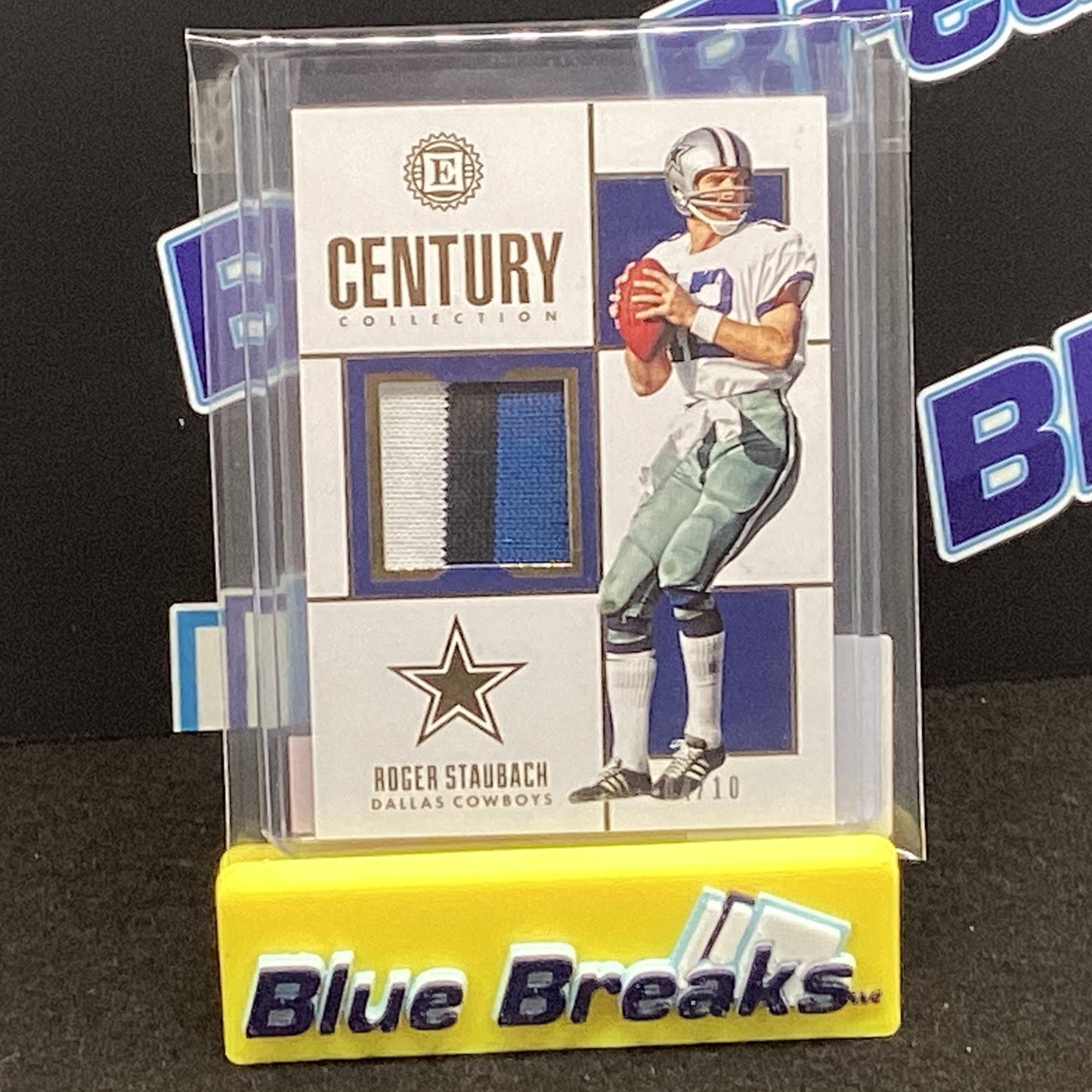 2019 Panini Encased Century Collection Roger Staubach relic 04/10