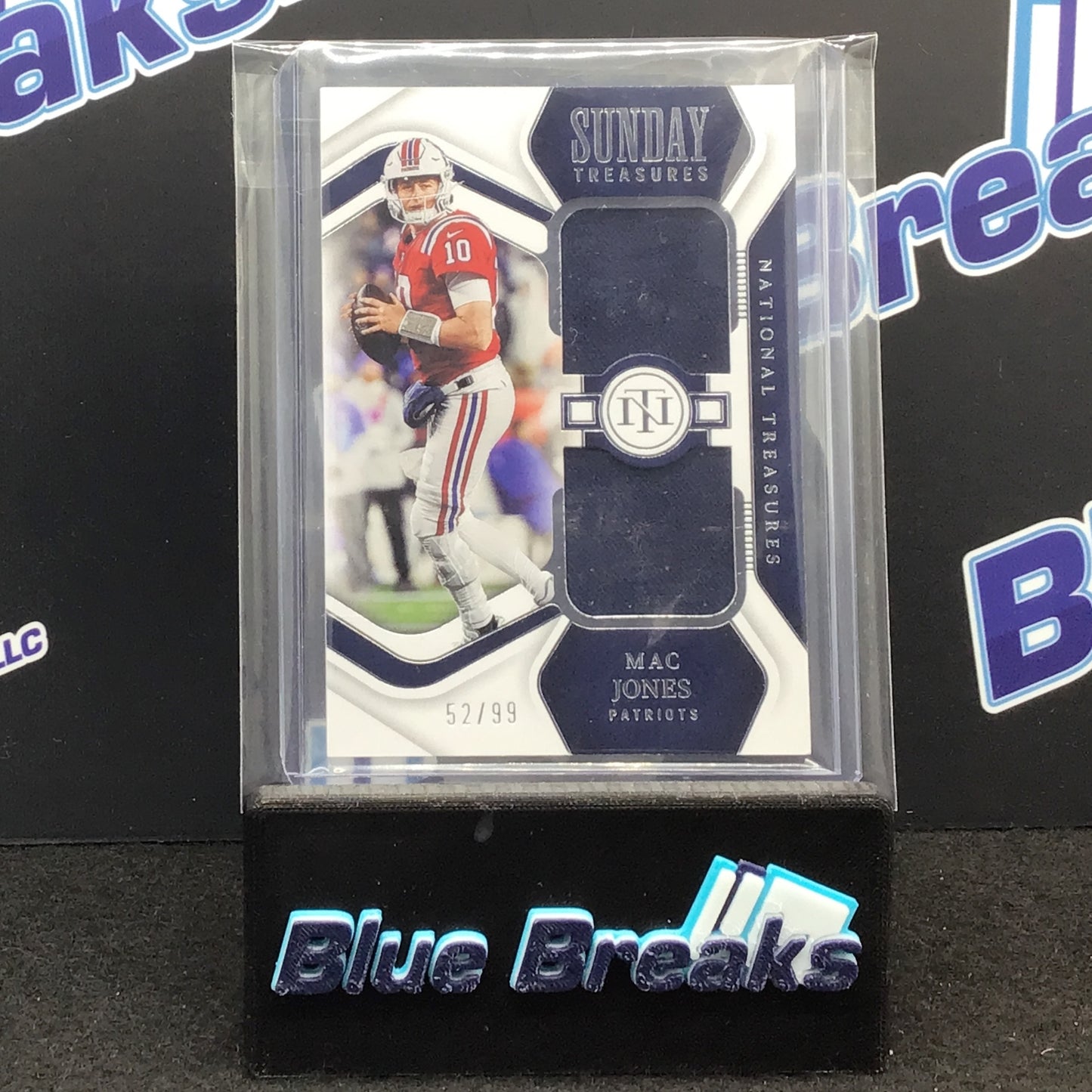 2022 Panini - National Treasures - Mac Jones - Sunday Treasures - 52/99 - #STR-MJO - football - New England Patriots