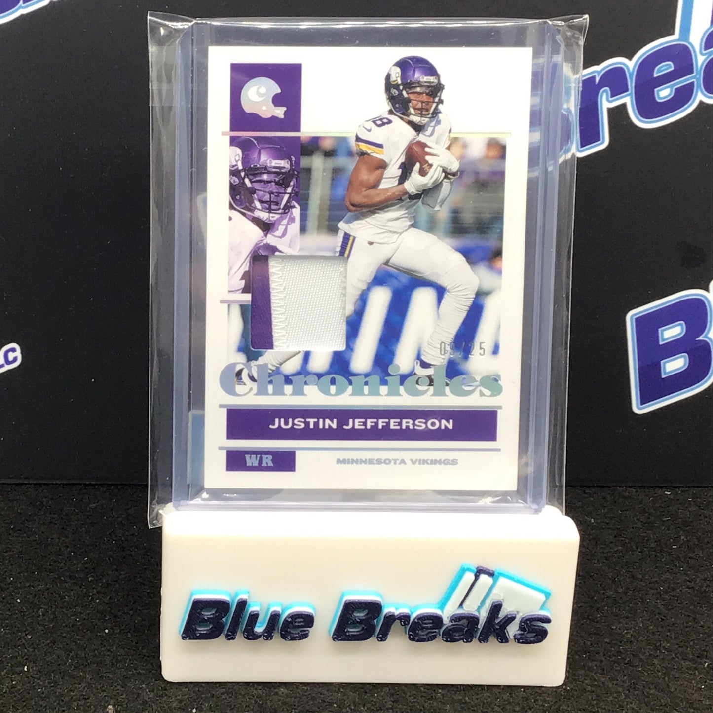 2021 Panini - Chronicles - Justin Jefferson - 9/25 - Game Worn Patch - Minnesota Vikings