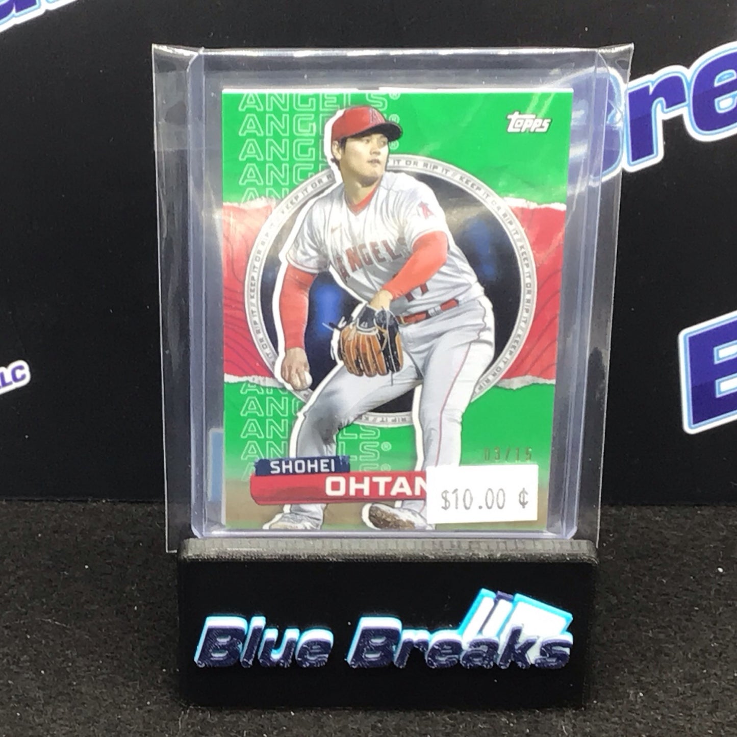 2023 Topps Rip green Shohei Ohtani ripped 03/15 #81 Angels