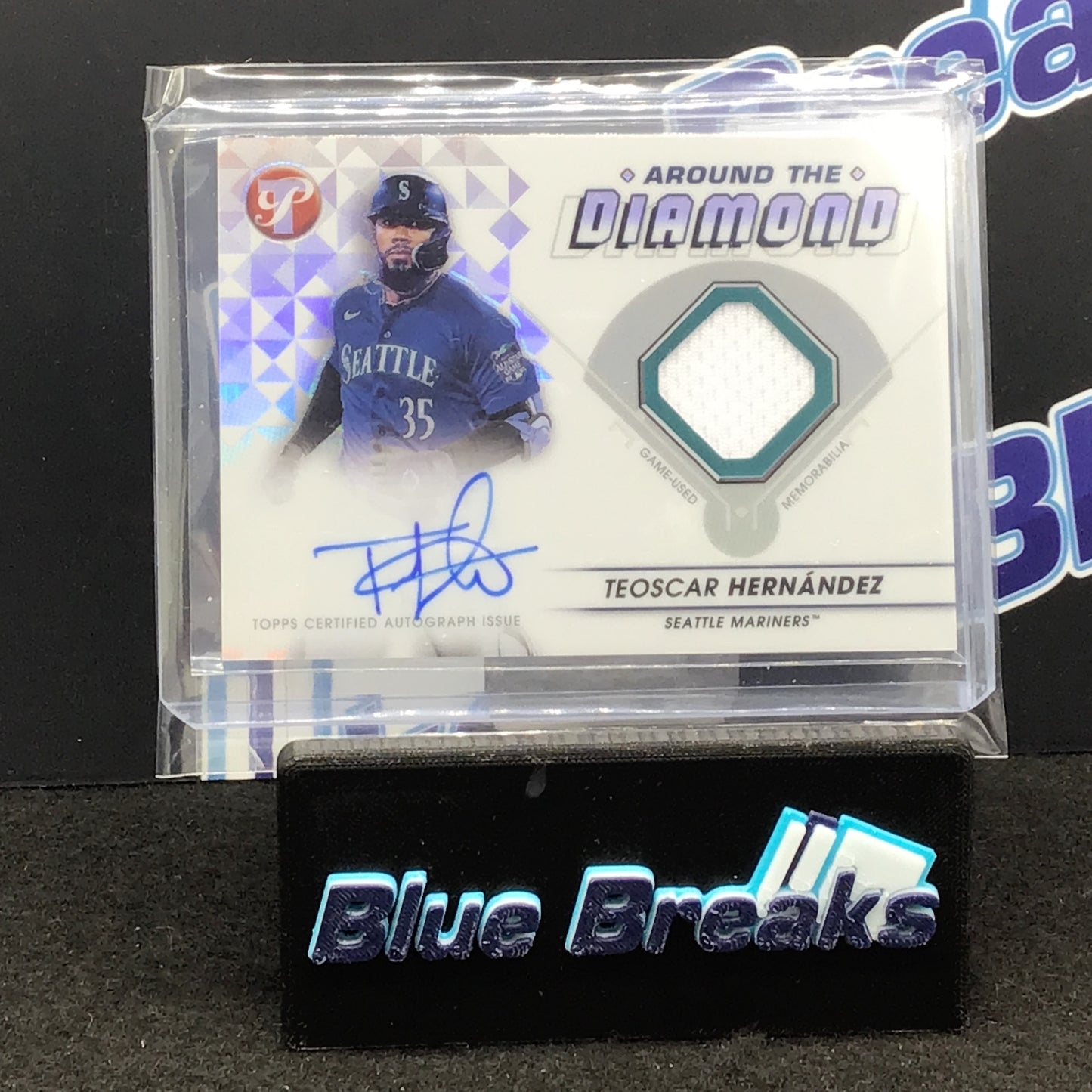 2023 Topps Pristine Around the Diamond Teoscar Hernandez auto relic #ADR-TH Mariners