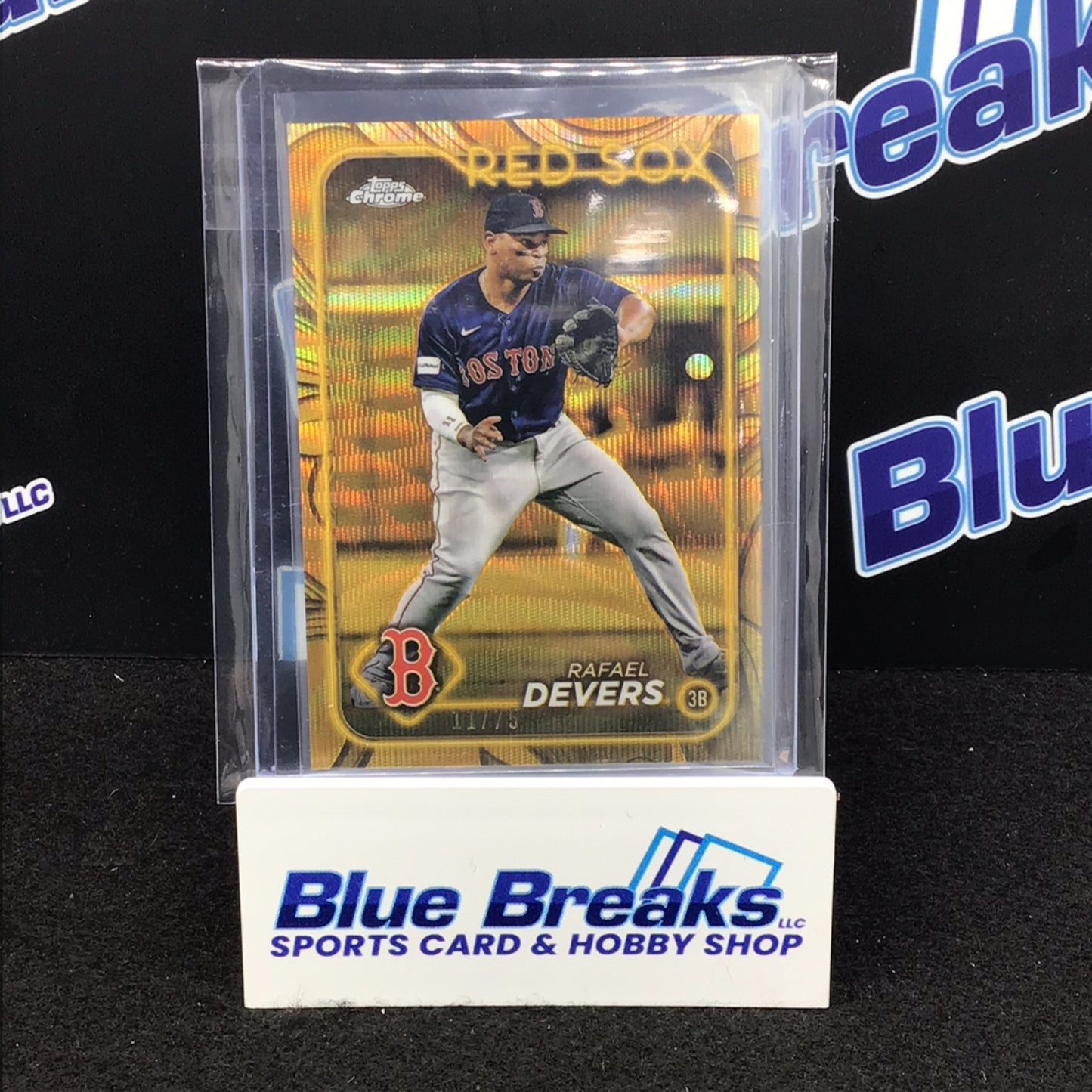 2024 Topps Gilded gold wave Rafael Devers 11/75 #139 Red Sox