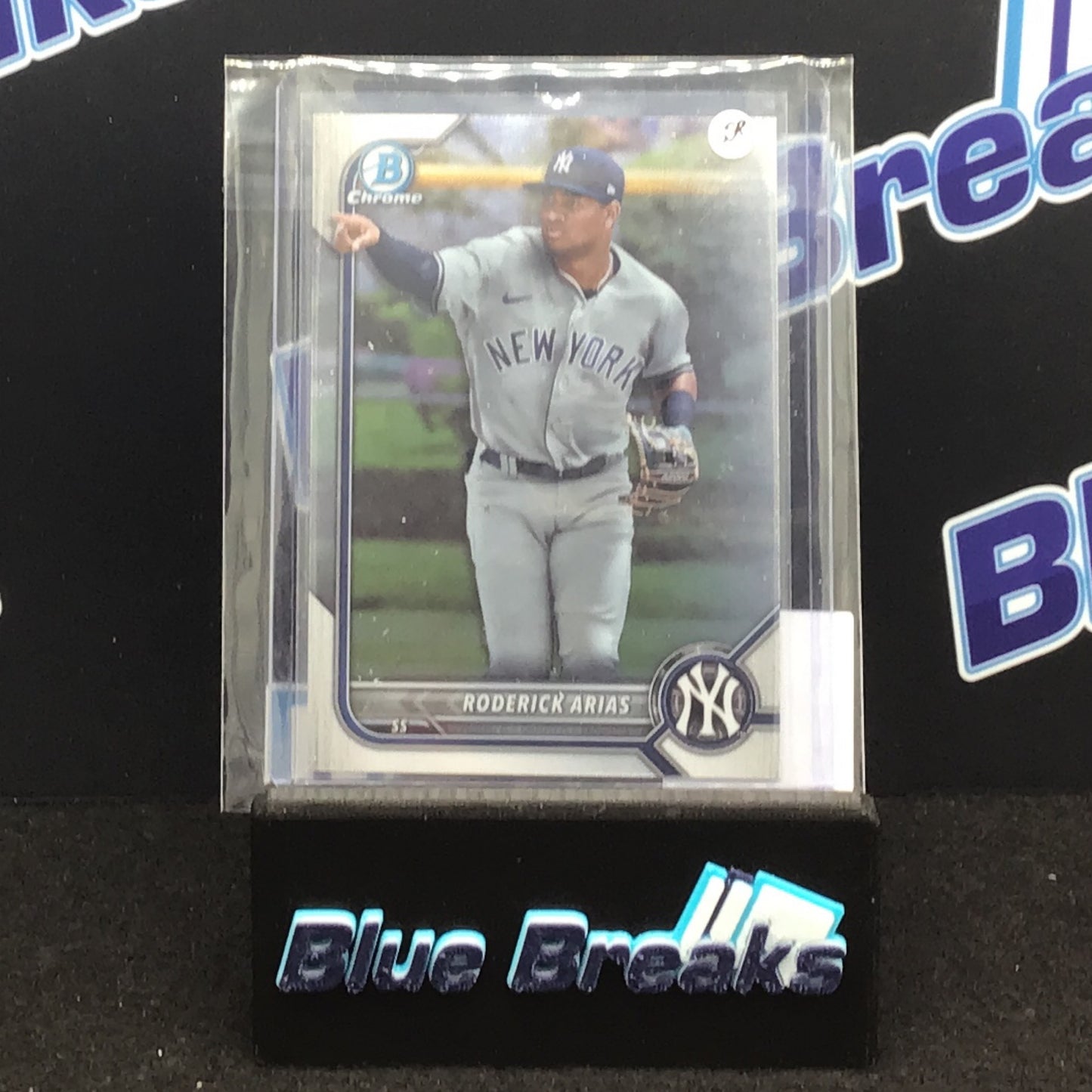 2022 Bowman Chrome Roderick Arias SSP #BD-79 Yankees