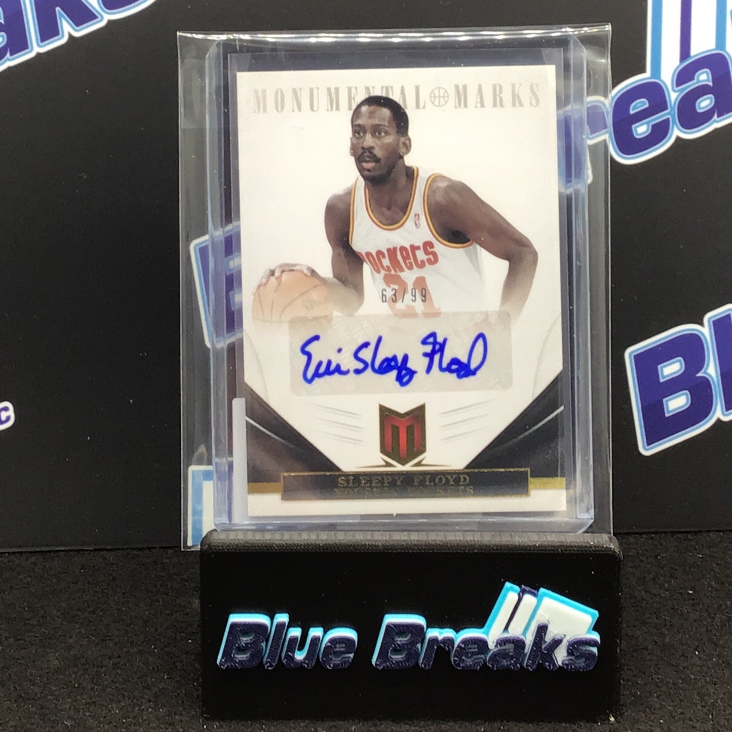 2012-13 Panini Momentum Monumental Marks Sleepy Floyd auto 63/99 #297 Rockets