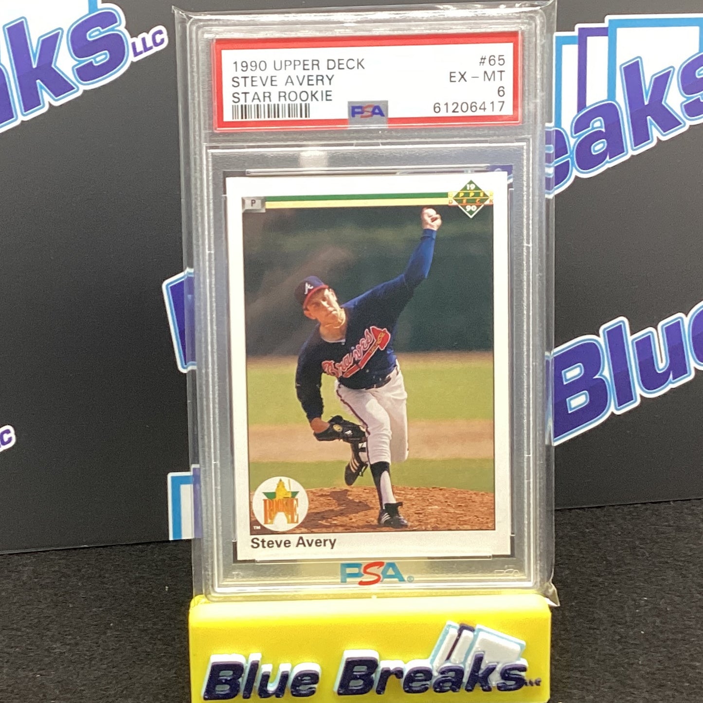 1990 Upper Deck - Steve Avery Star Rookie #65 PSA 6