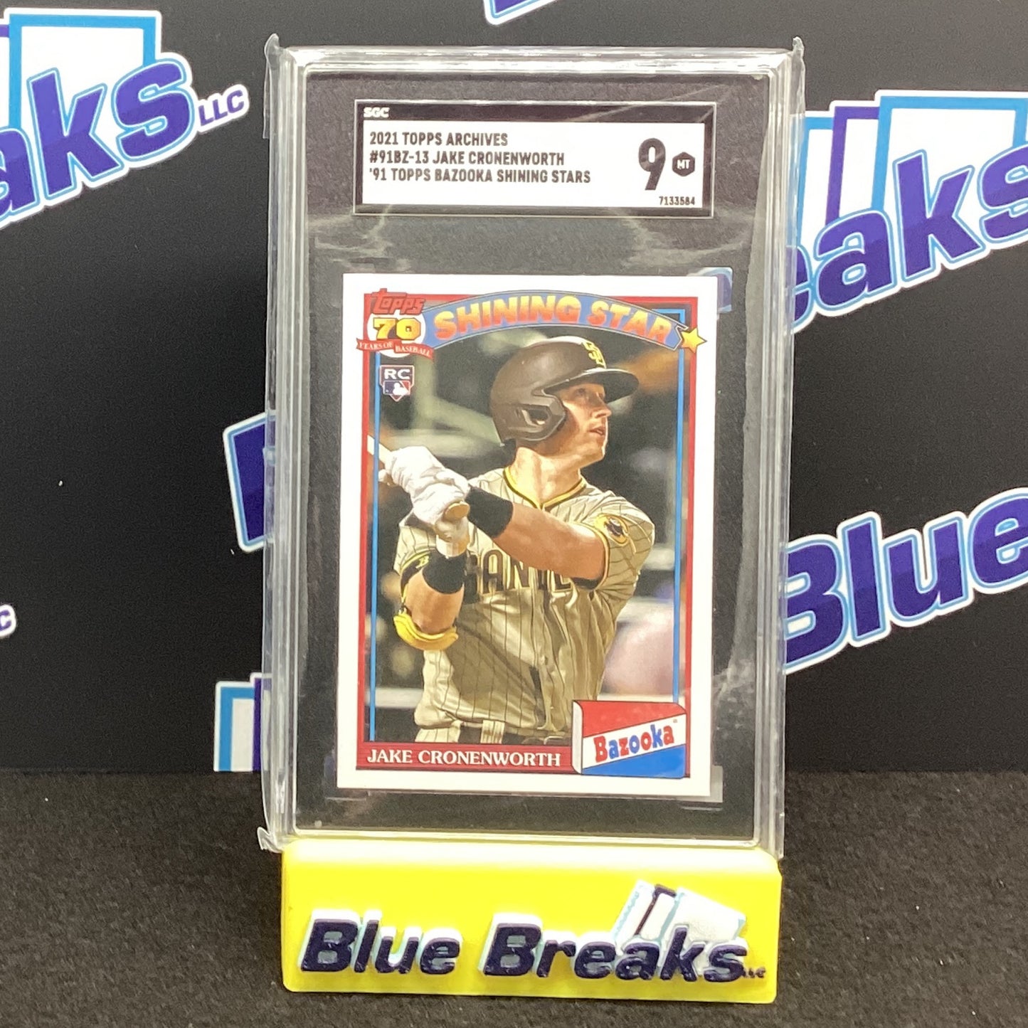 2021 Topps Archives - Bazooka Shining Stars - Jake Cronenworth SGC 9