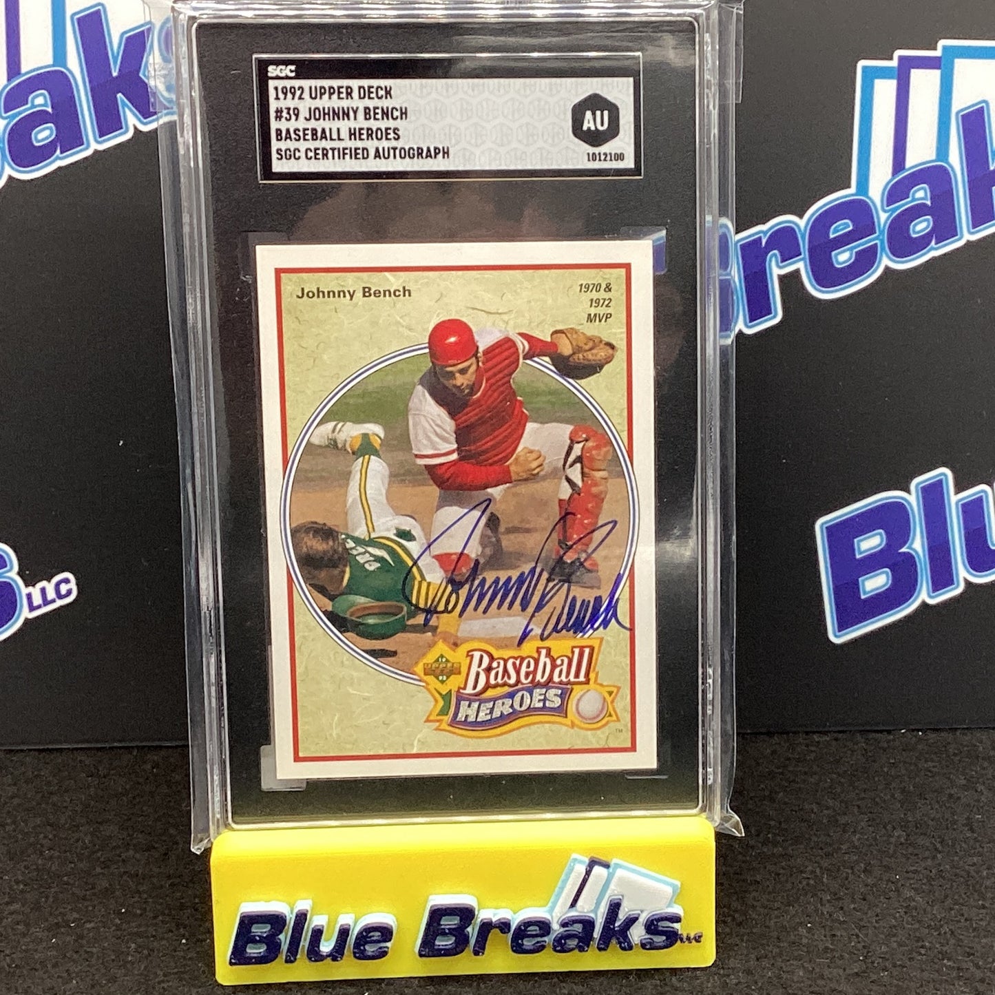 1992 Upper Deck - Johhny Bench - Baseball Heroes #39