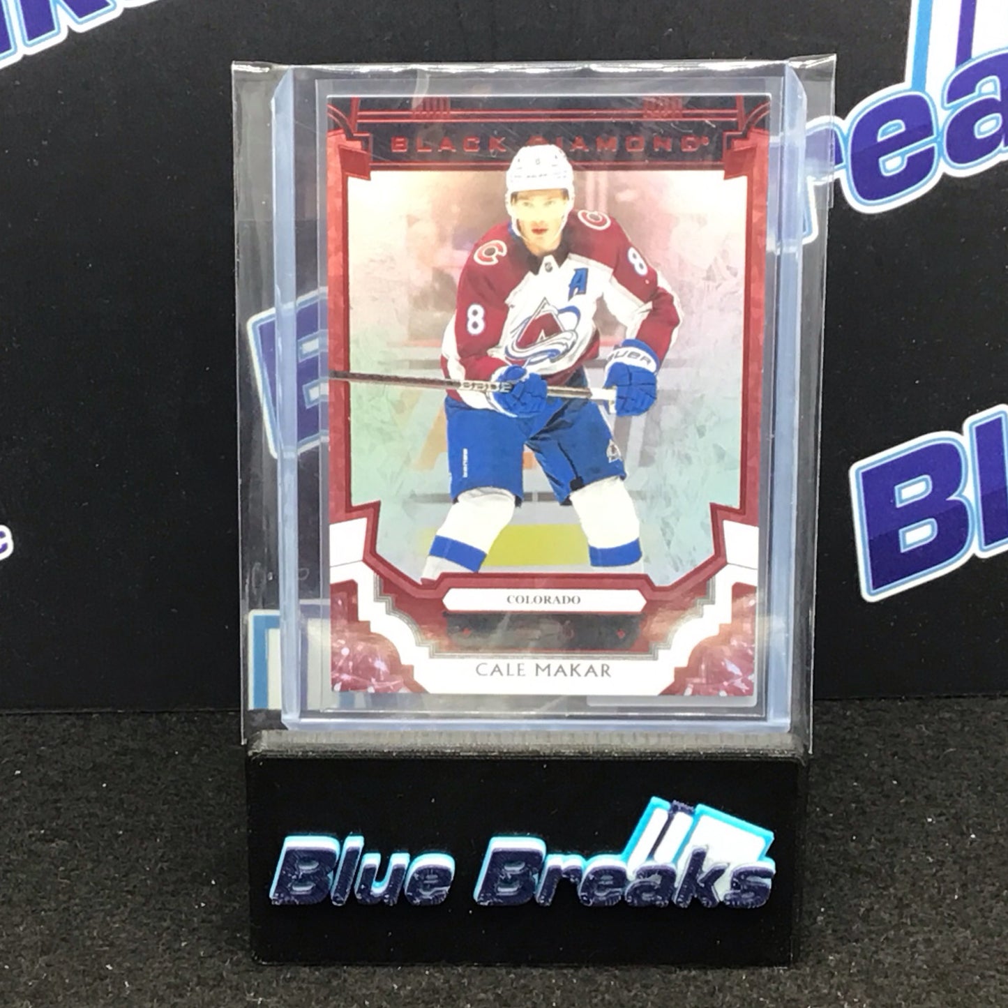 2023-24 Upper Deck Black Diamond Red Foil Cale Makar 66/75 #BDB-MA Colorado Avalanche