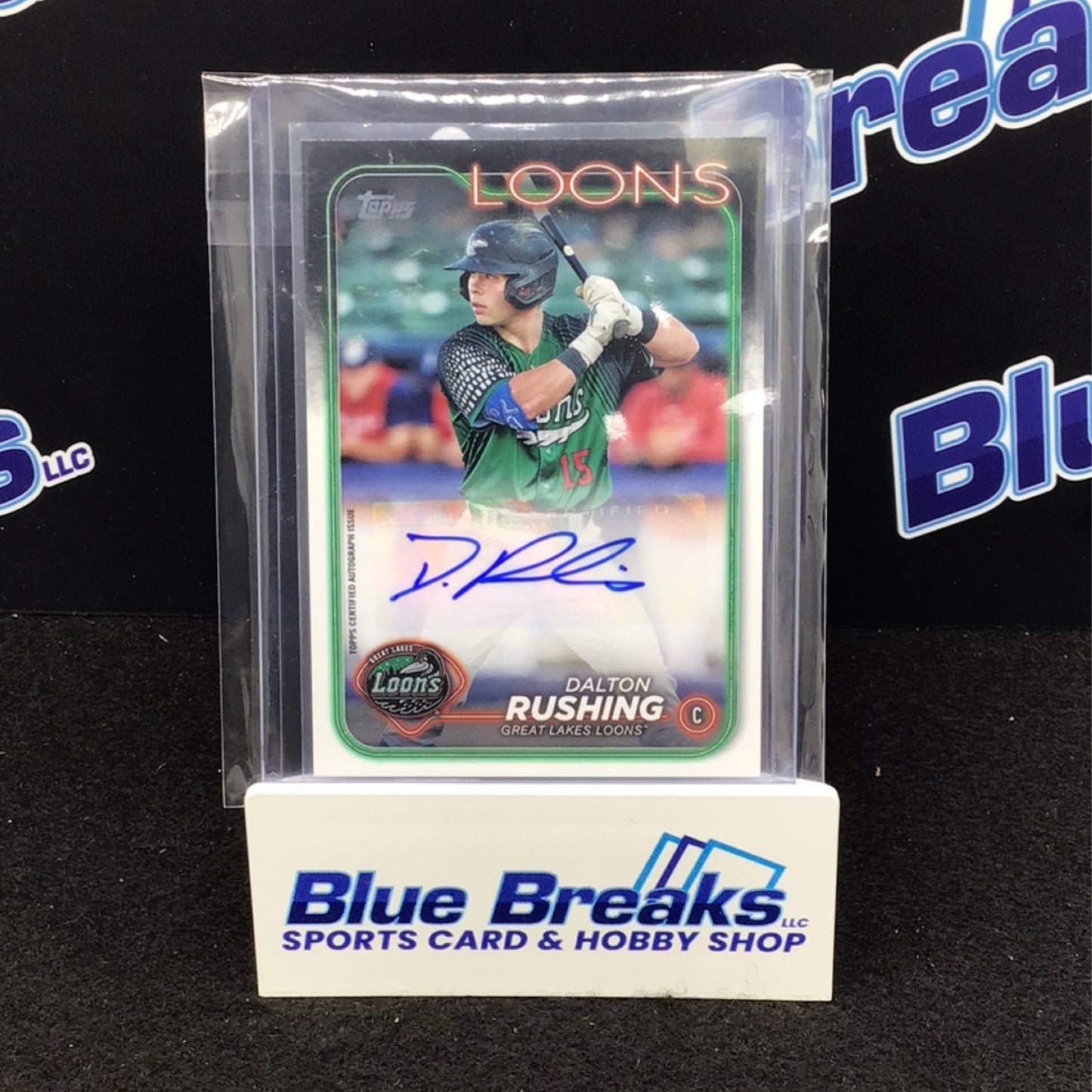 2024 Topps Pro Debut Dalton Rushing auto #PD-176 Great Lakes Loons/ Los Angeles Dodgers
