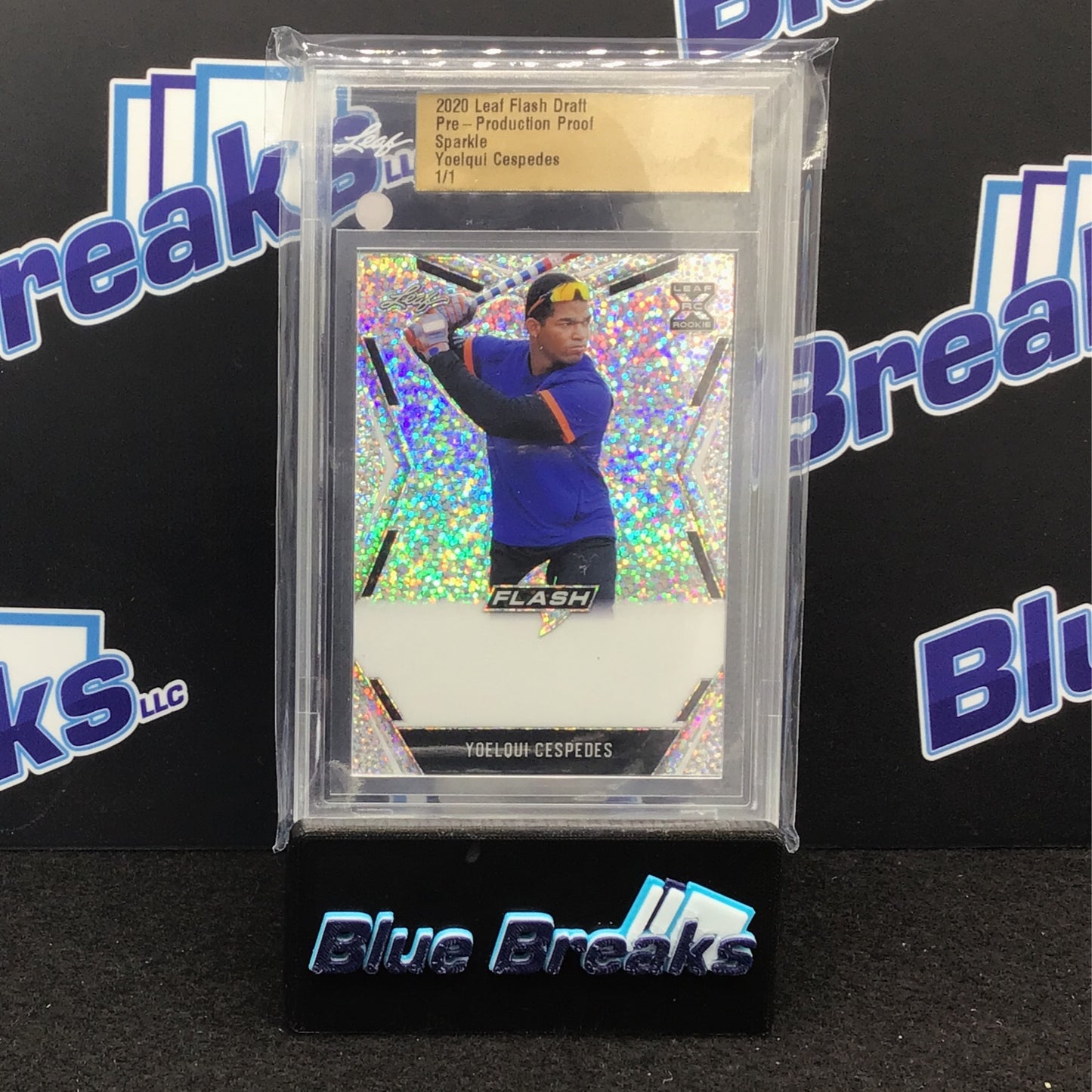 2020 Leaf Flash Draft - Yoelqui Cespedes - Pre Production proof - Sparkle - 1/1