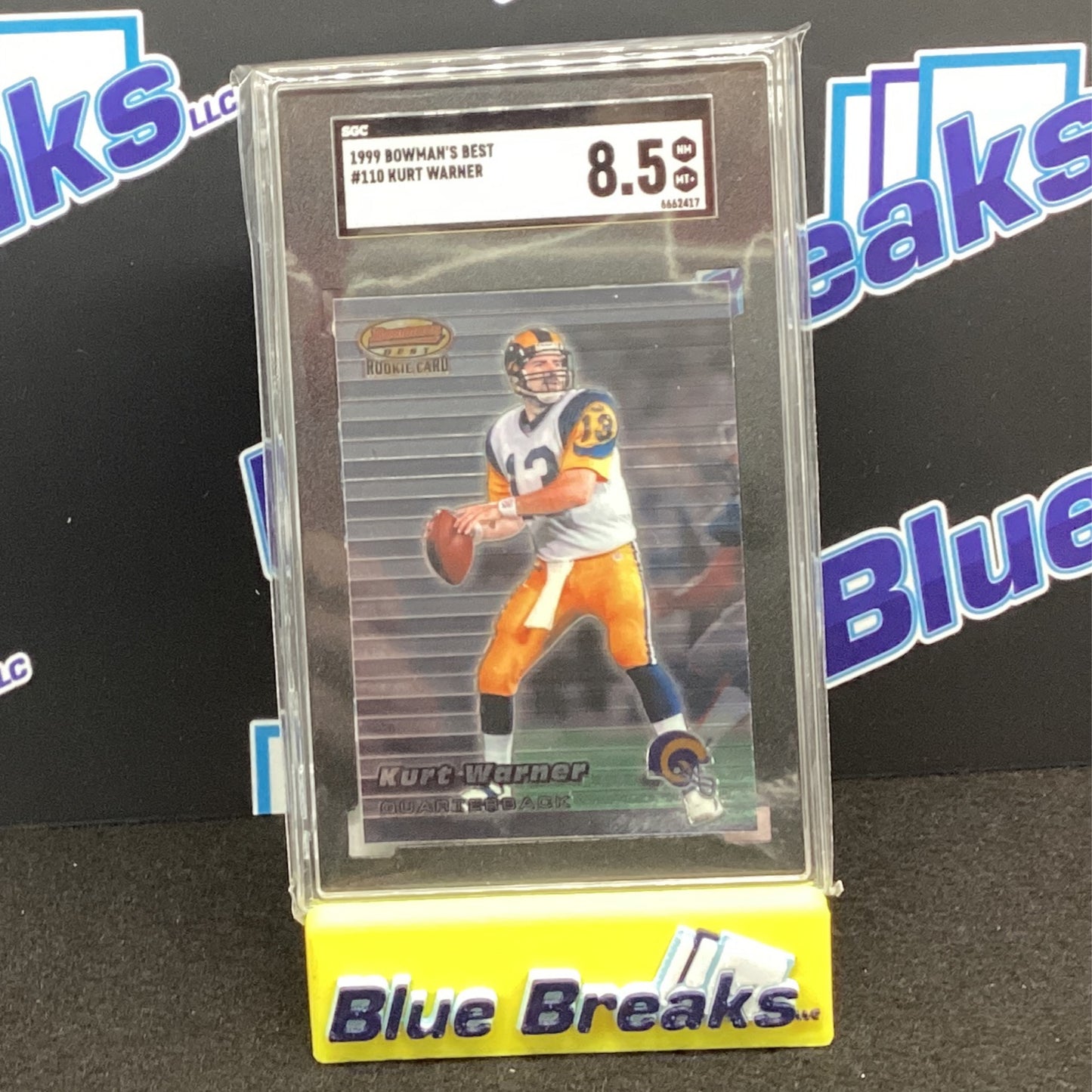 1999 Bowman's Best Kurt Warner #110 SGC 8.5