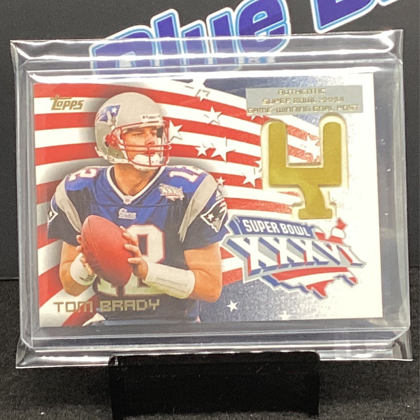 2002 Topps Superbowl Goal Post Tom Brady SBG1