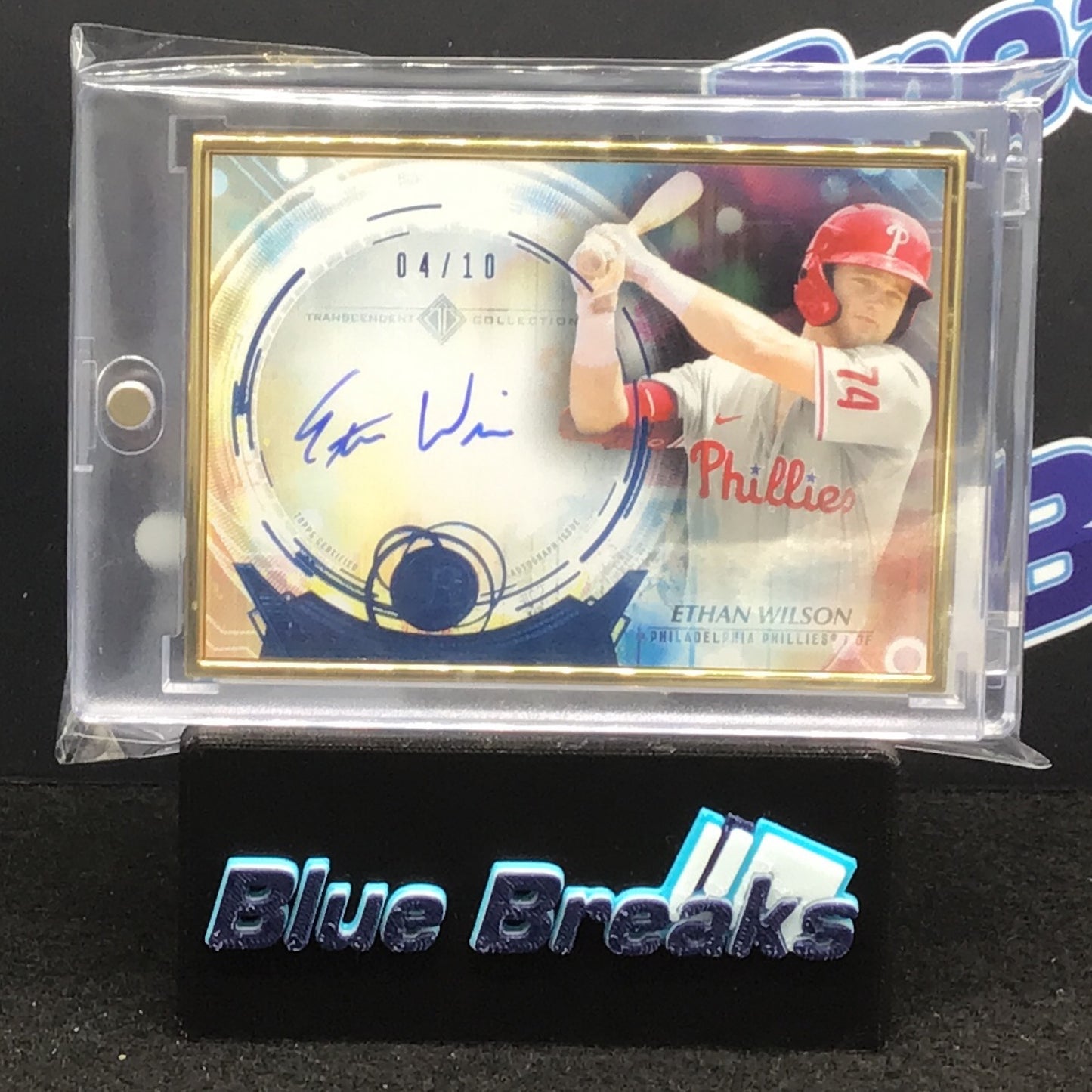 2022 Topps Bowman Transcendent Collection Ethan Wilson auto 04/10 #TCAV-EW Phillies