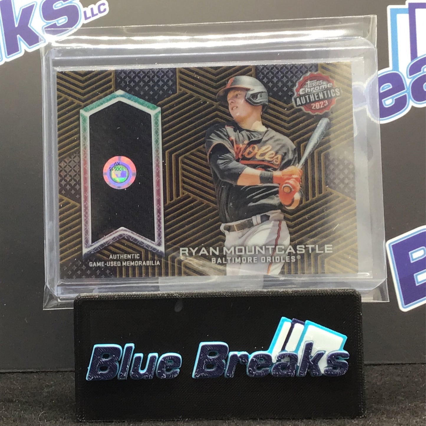 2023 Topps Chrome - Ryan Mountcastle - Authentics Relic Card - 39/50 - Gold - Baltimore Orioles - #TCA-RMO