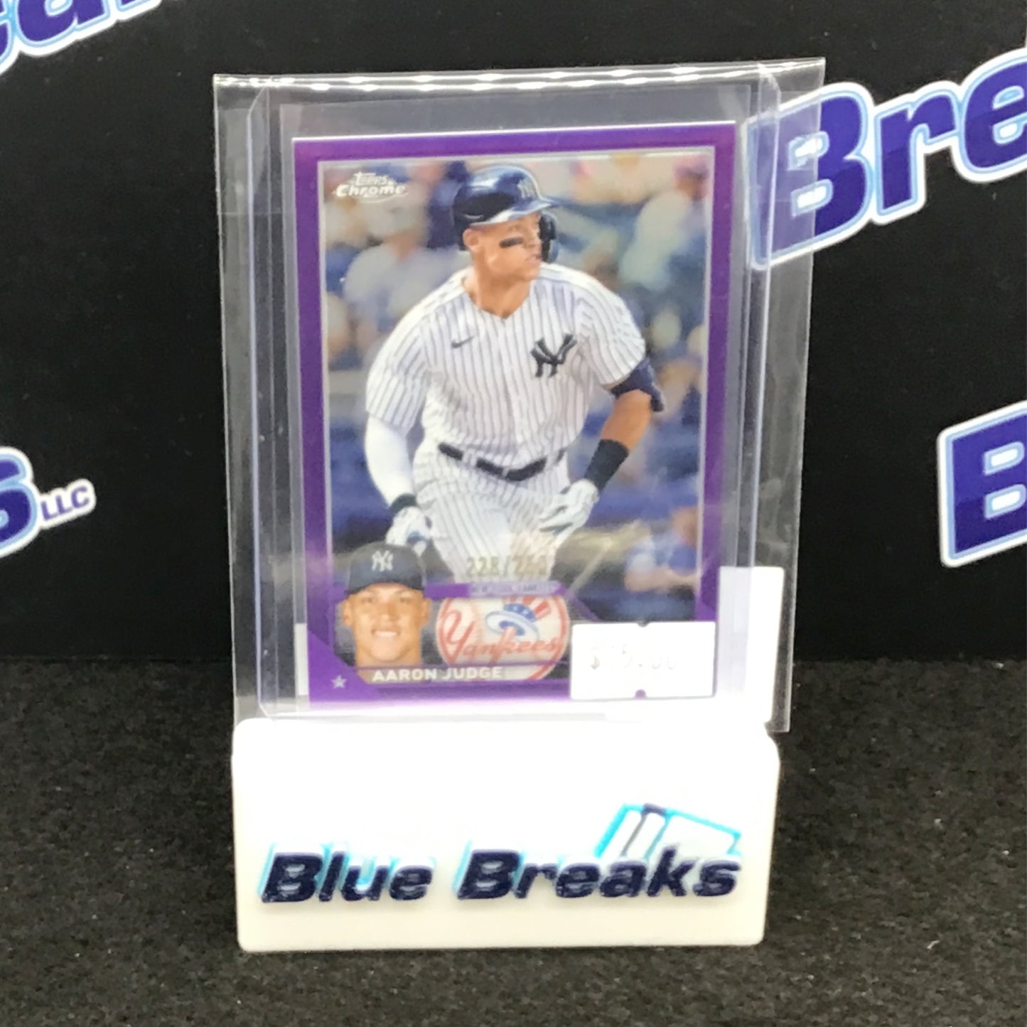 2023 Topps Chrome Purple Aaron Judge 228/250 #62 Yankees