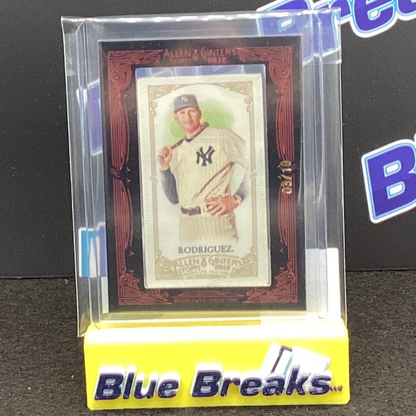 2012 Allen & Ginter Alex Rodriguez Mini Silk 03/10