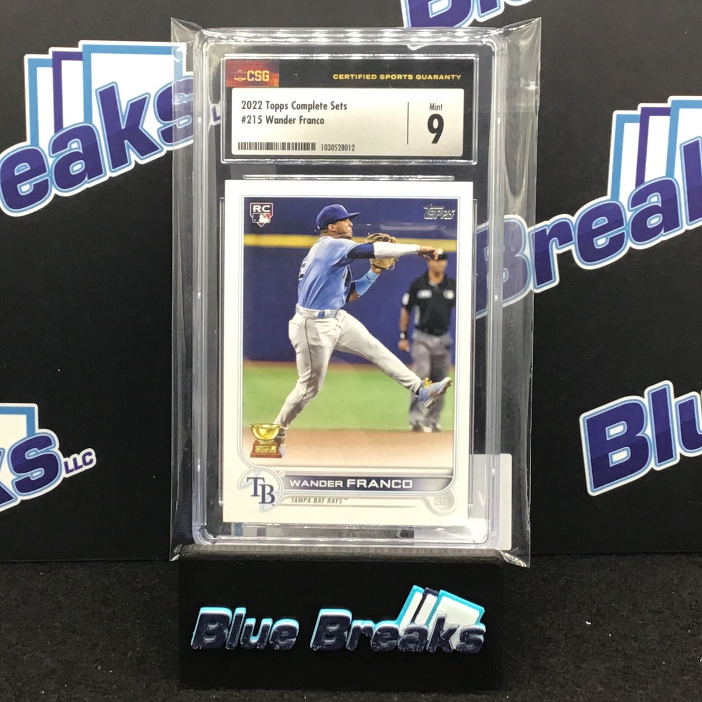 2022 Topps Complete Set Wander Franco #215 CSG 9 Rays