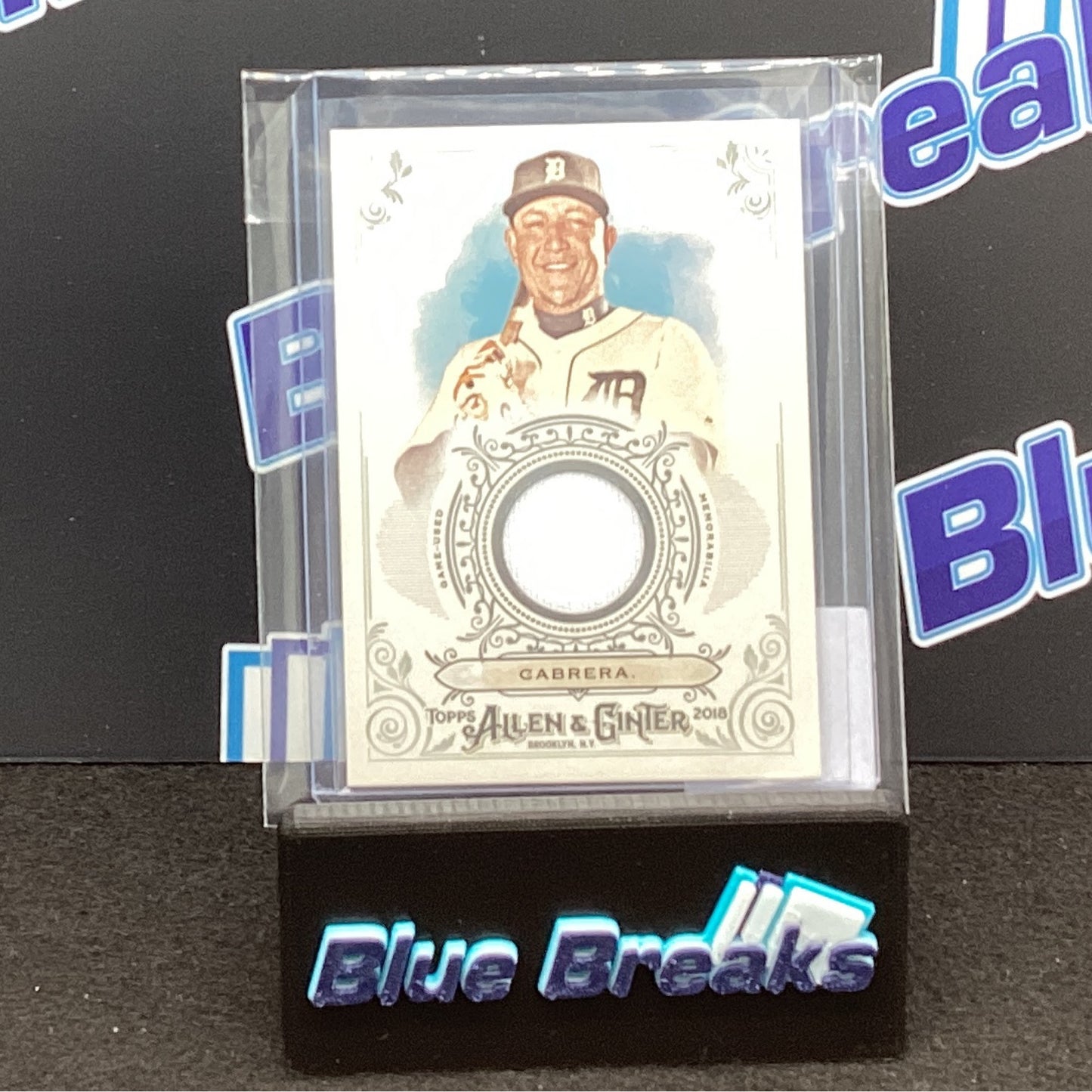 2018 Allen & Ginter Miguel Cabrera relic #FSRB-MC Tigers