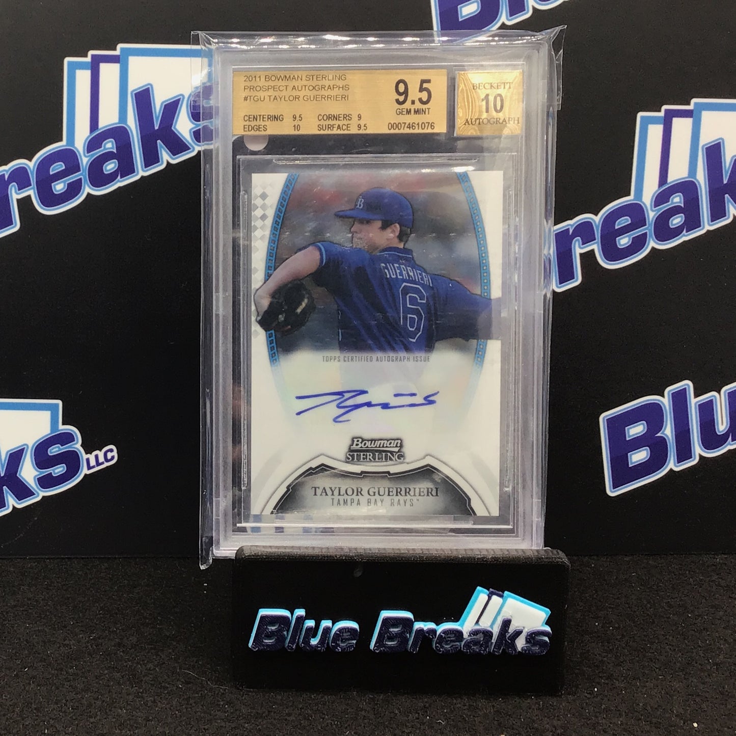 2011 Bowman Sterling - Taylor Guerrieri - Prospect Autographs - Tampa Bay Rays