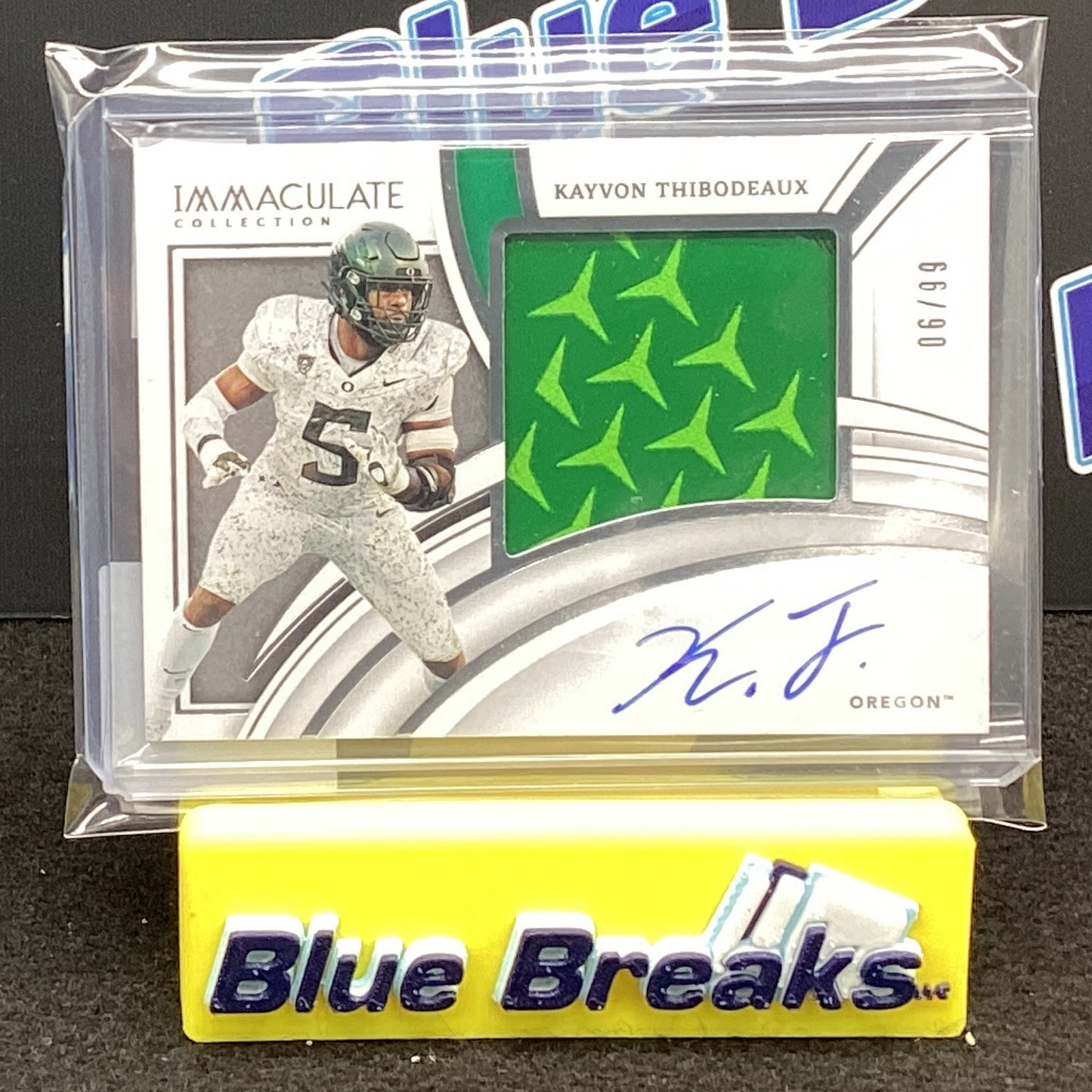 2022 Panini Immaculate Collection Collegiate Kayvon Thibodeaux relic auto 06/99 #PP1
