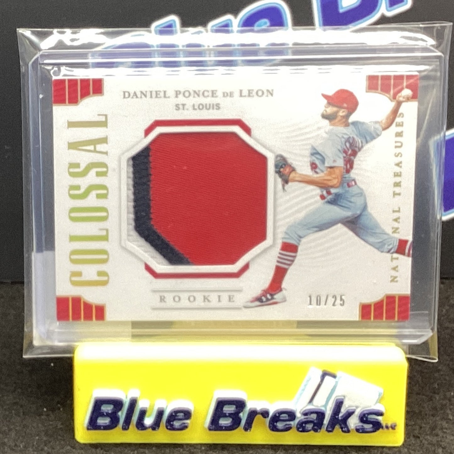 2019 Panini National Treasures Colossal Holo Gold Daniel Ponce De Leon 10/25 RCM-DP