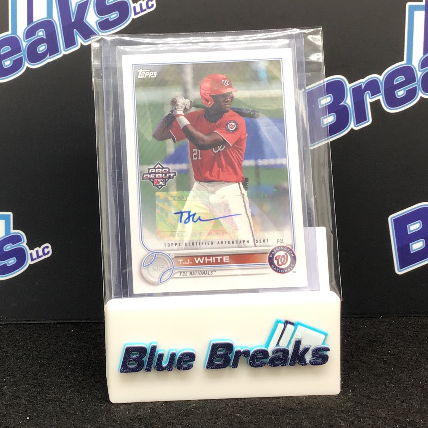 2022 Topps Pro Debut TJ White auto #PD-191 Nationals