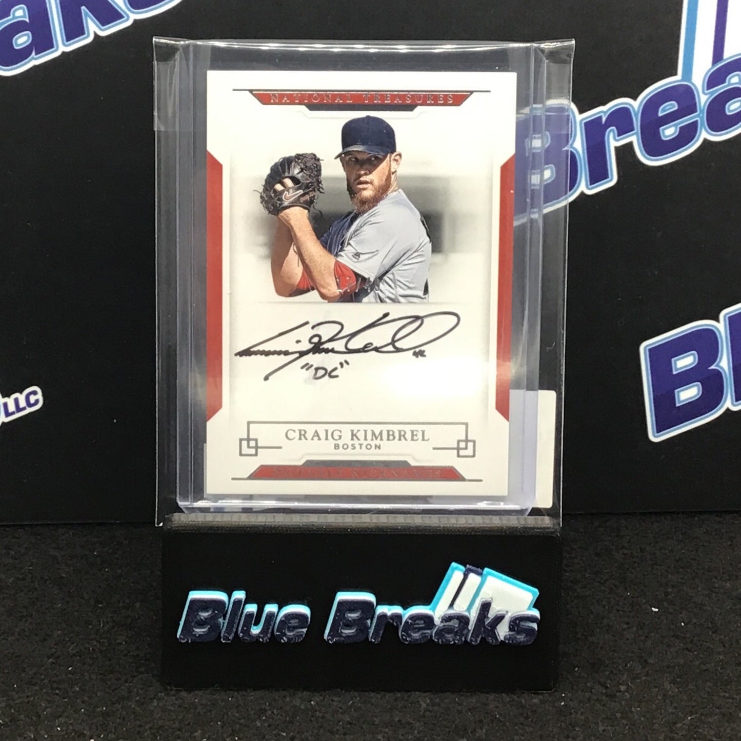 2017 Panini National Treasures Notable Nicknames Craig Kimbrel "DC" auto 17/49 #NN-CK Red Sox