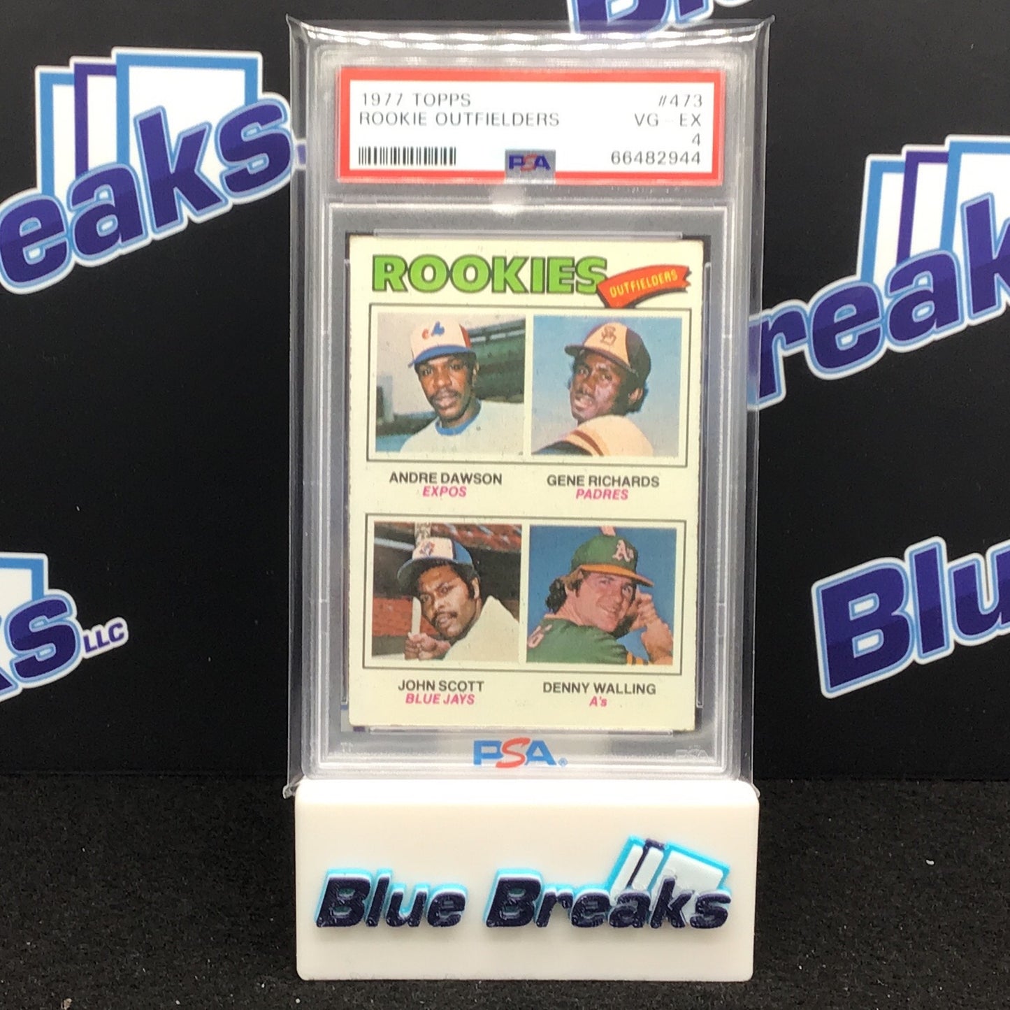 1977 Topps Rookie Outfielders #473 PSA 4