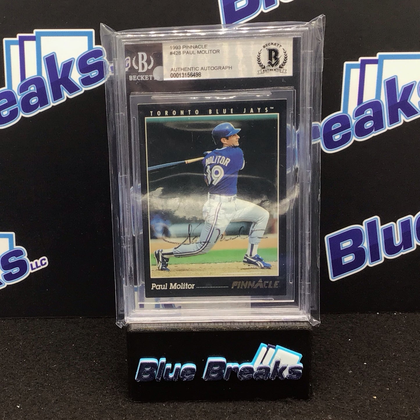 1993 Pinnacle Paul Molitor auto BGS authentication