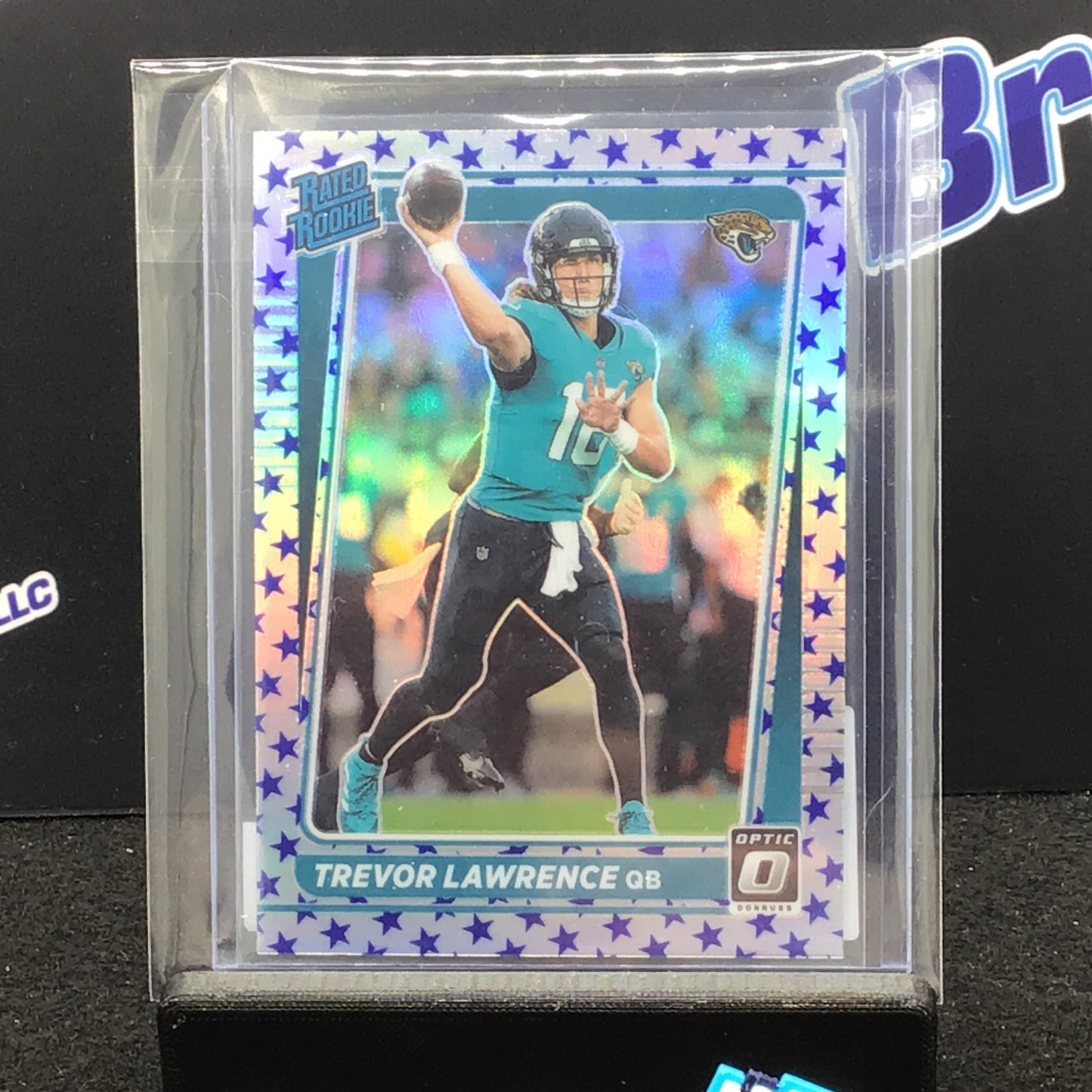 2021 Panini - Donruss Optic - Trevor Lawrence - Rated Rooke - Blue Stars - Jacksonville Jaguars - #201