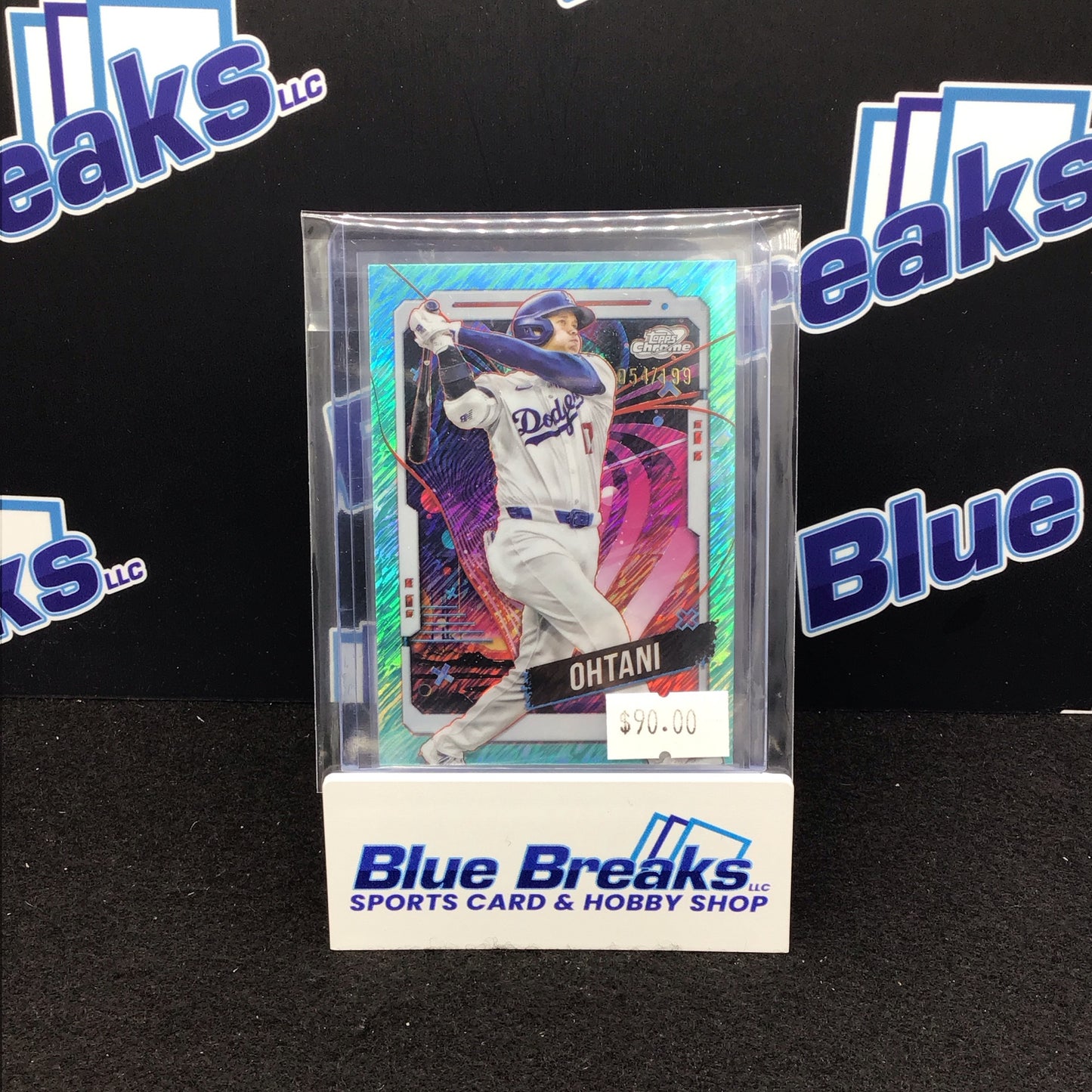 2024 Topps Cosmic Chrome aqua equinox Shohei Othani 054/199 #196 Dodgers