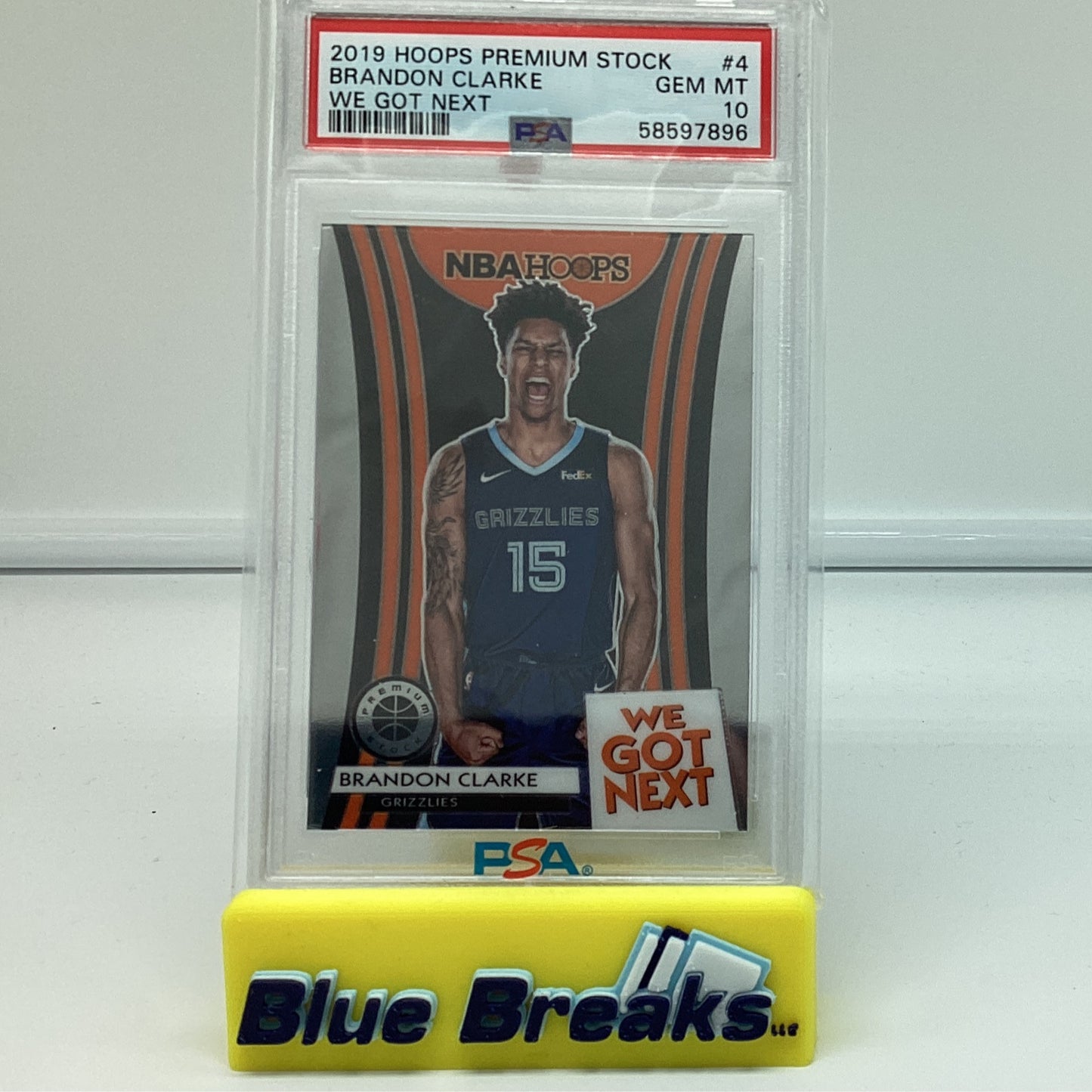 2019 Hoops Premium - Brandon Clarke Gem 10