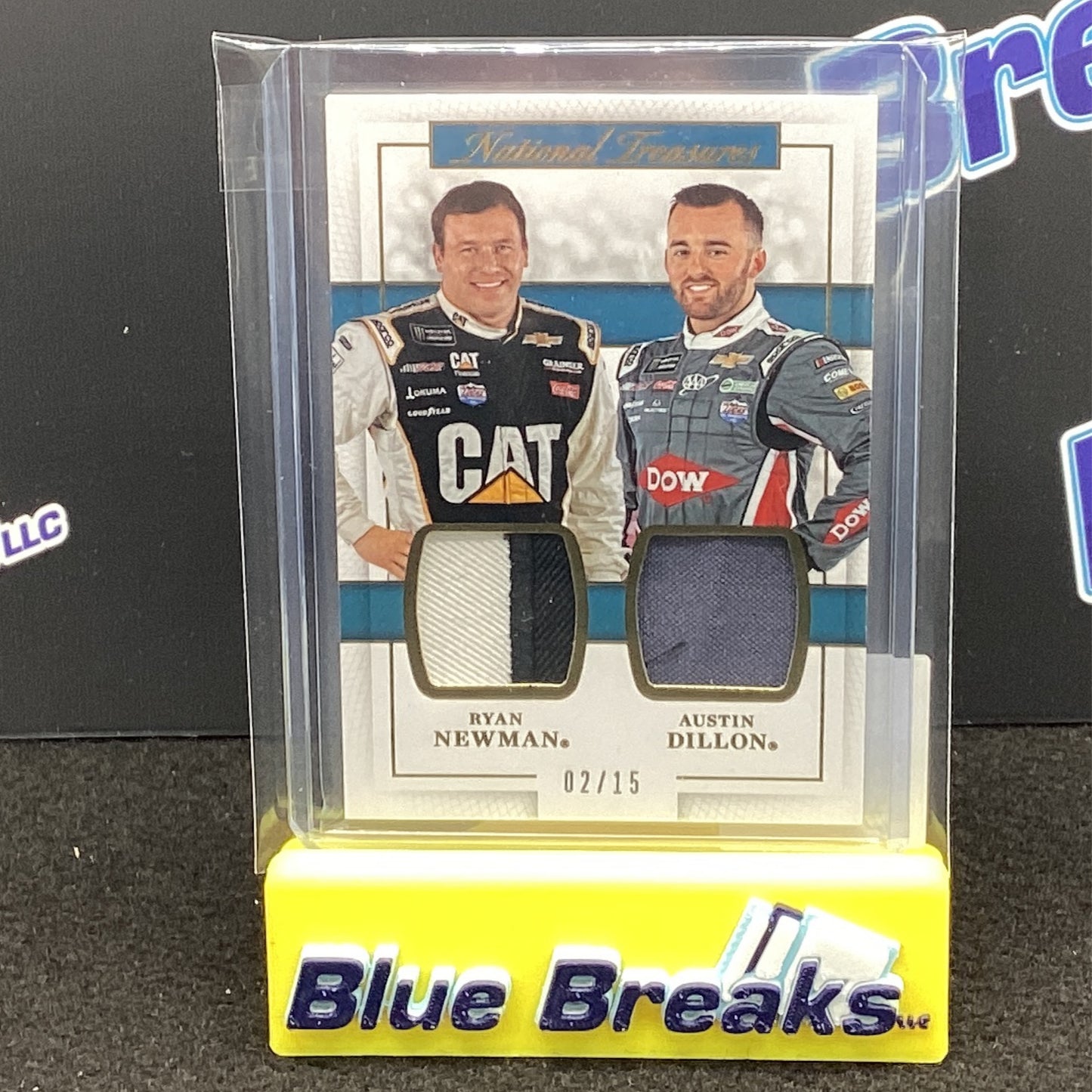 2017 Panini National Treasures Racing Teammates Dual Newman Dillon 02/15 TD-ND