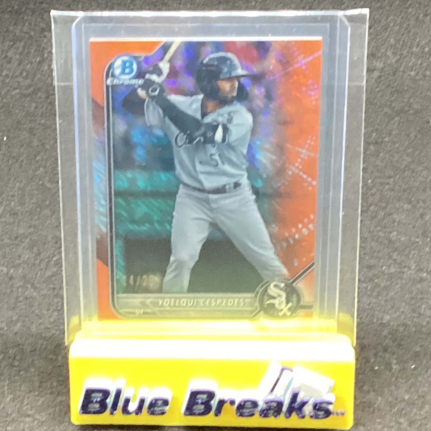 2022 Bowman Chrome Orange Shimmer Yoelqui Cespedes 14/25 BCP-87