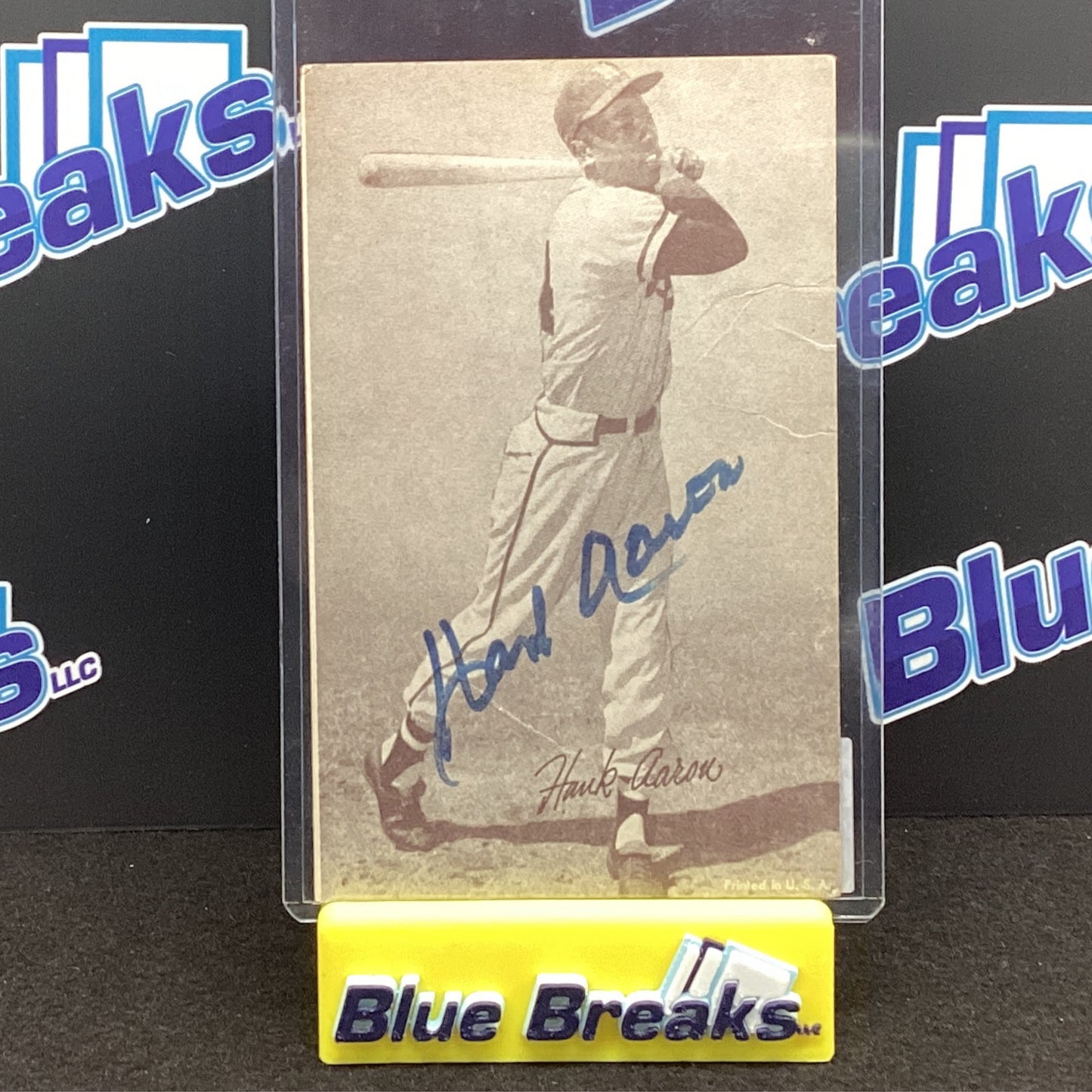 Hank Aaron Signed Exhibit - Beckett T81253