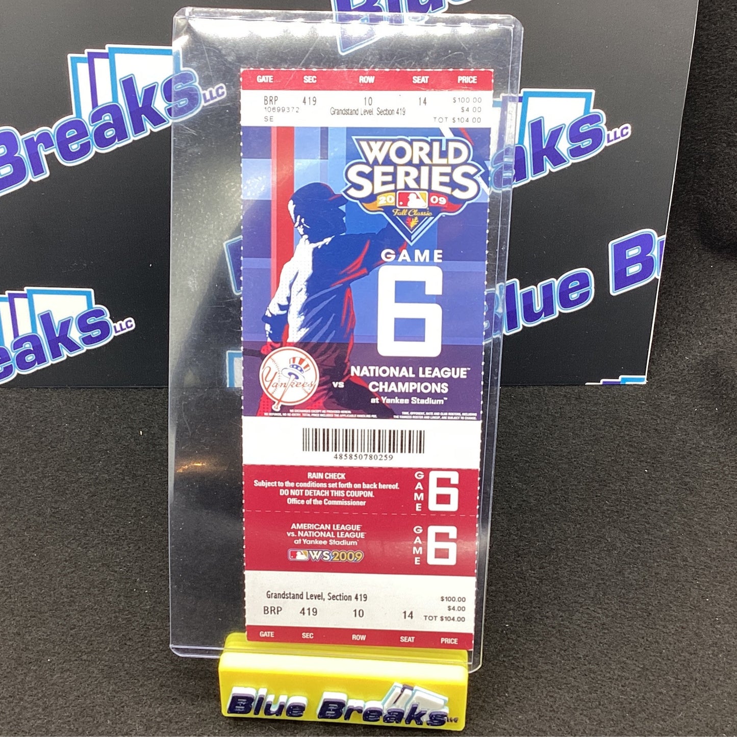 2009 World Series Game Ticket - Game 6