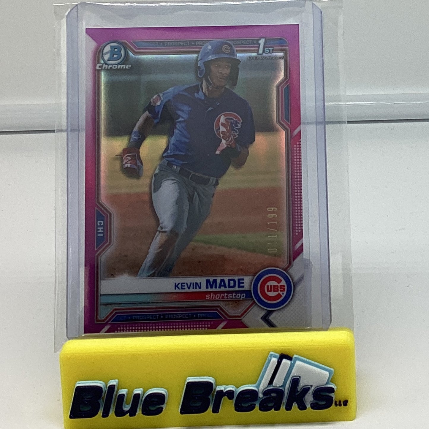2021 Bowman Chrome Pink- Kevin Made 11/199 #BCP-153 Cubs
