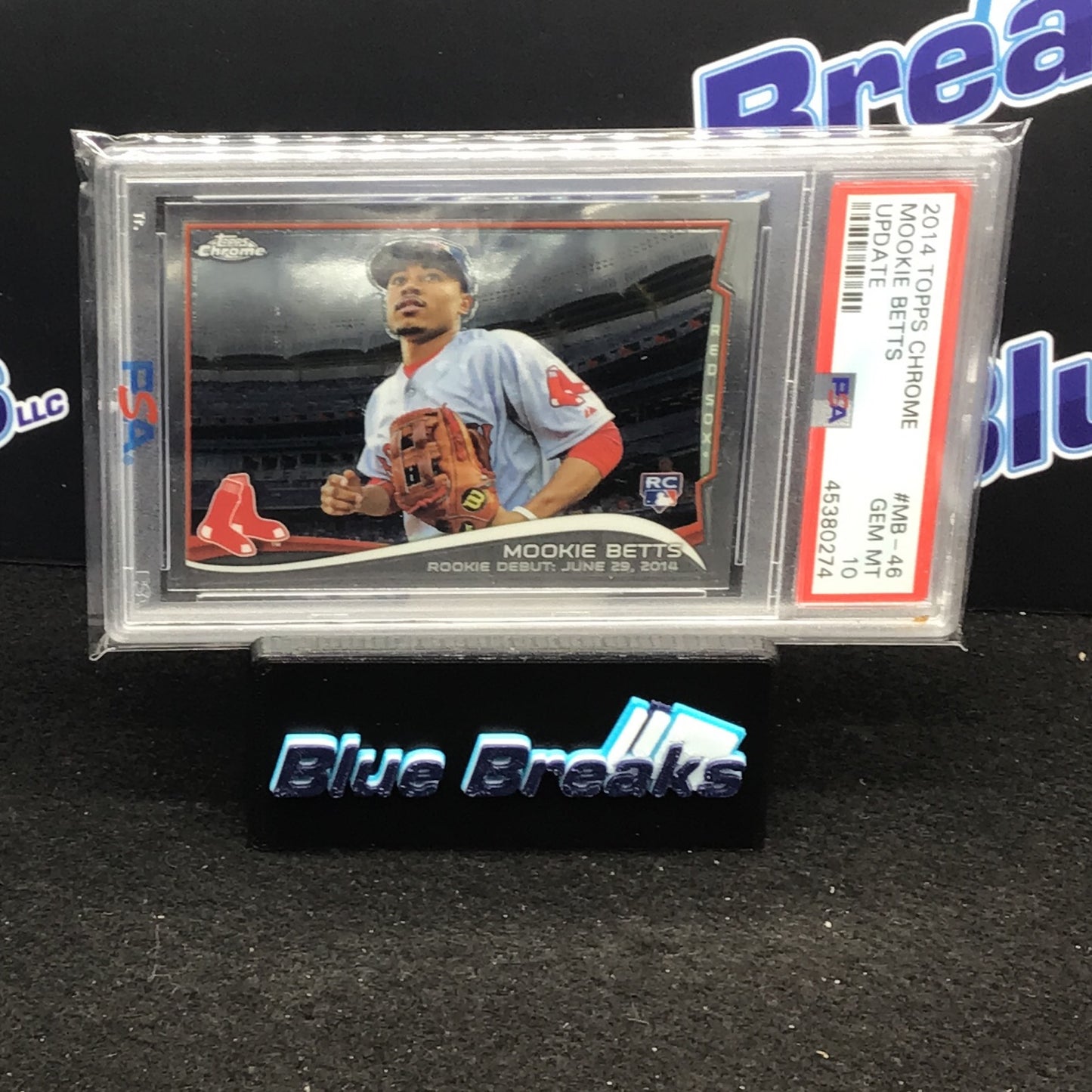2014 Topps Chrome Update Mookie Betts #MB-46 PSA 10 Red Sox