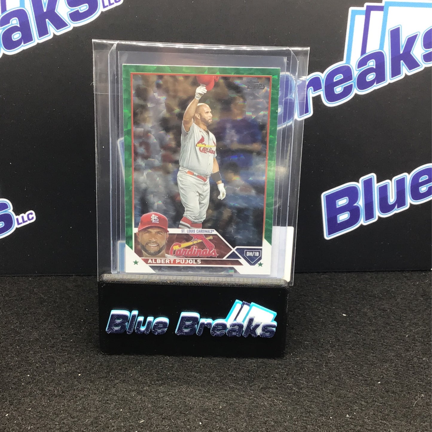 2023 Topps Series One Green Foil Albert Pujols 313/499 #5 Cardinals