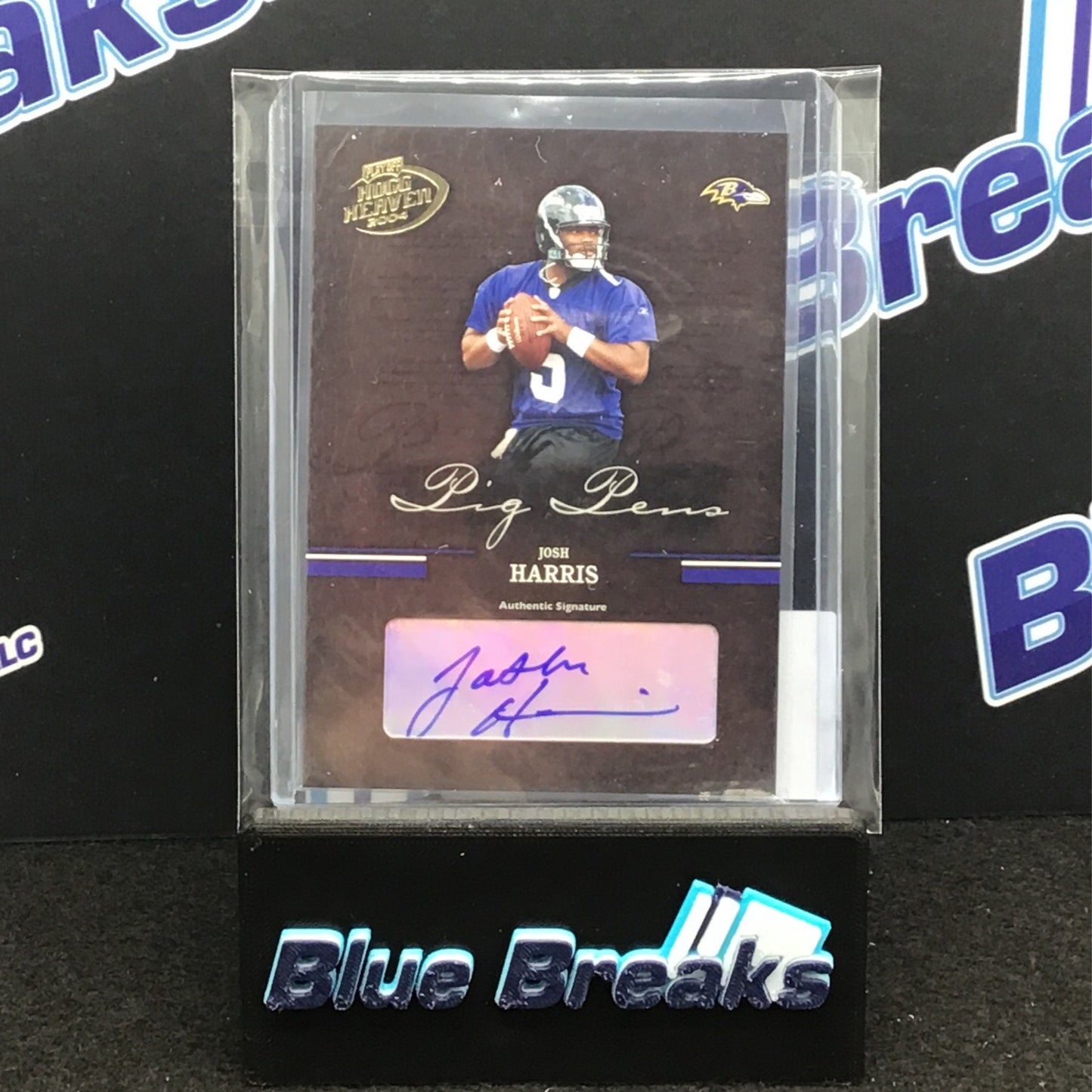 2004 Donruss Playoff Hogg Heaven Josh Harris auto 065/150 #PP-42 Ravens